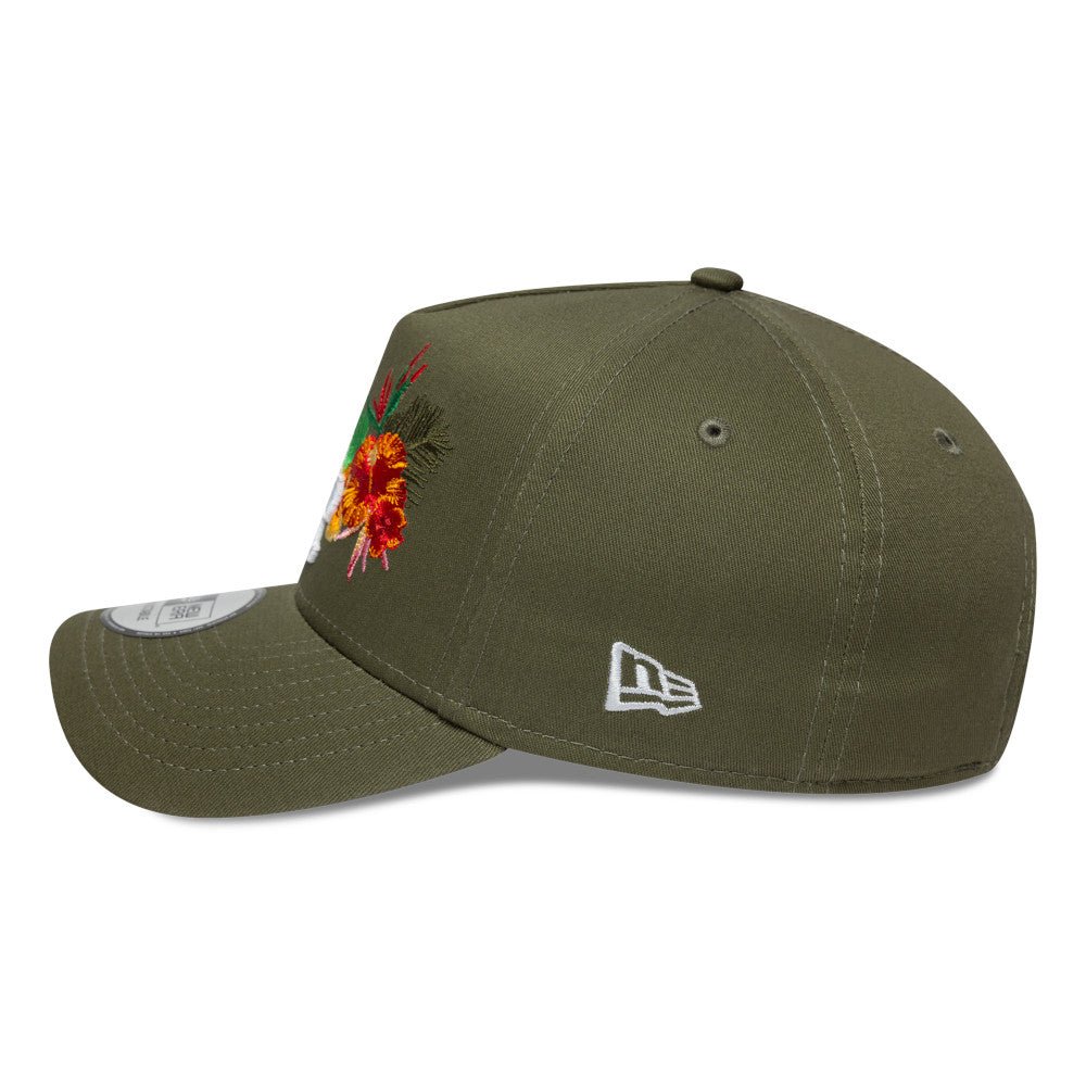9FORTY A-Frame Flower Icon ロサンゼルス・ドジャース オリーブ