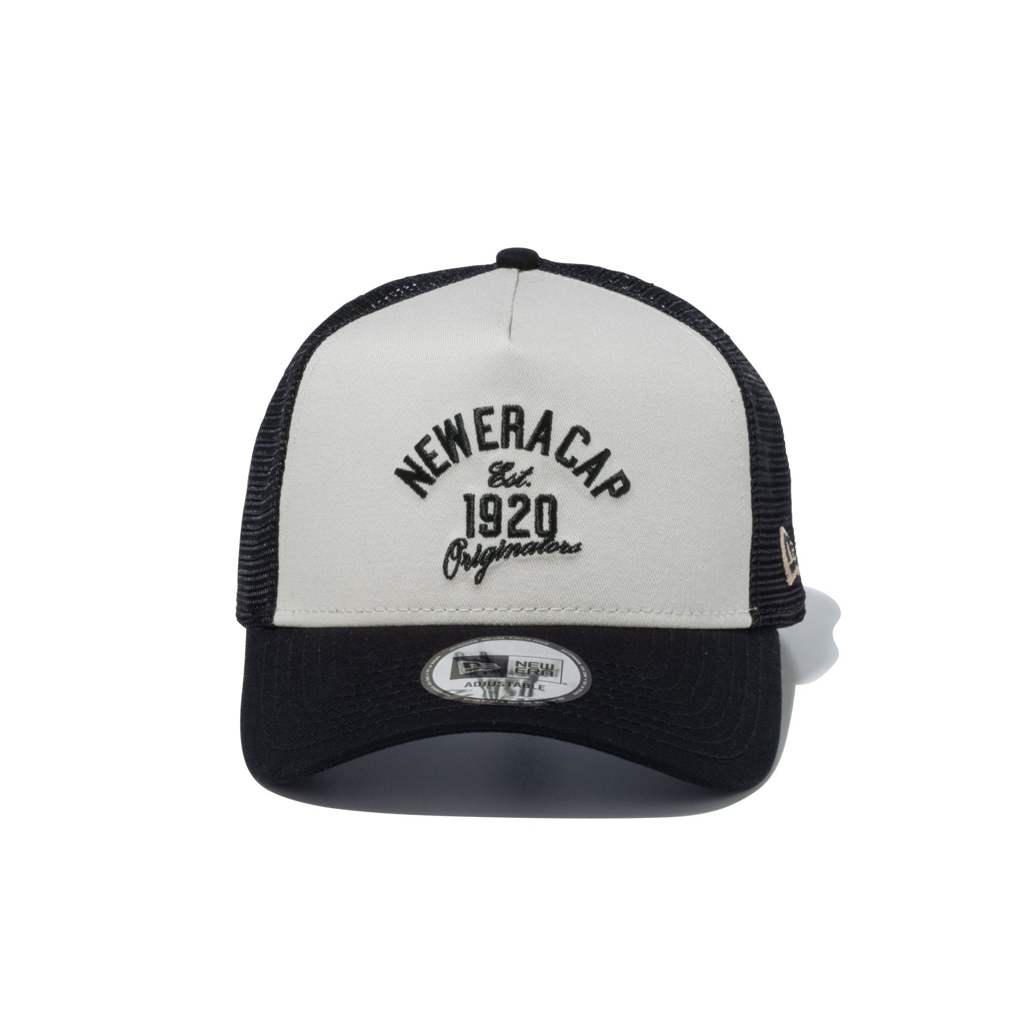 9FORTY A-Frame トラッカー NEW ERA 1920 アーチロゴ ストーン