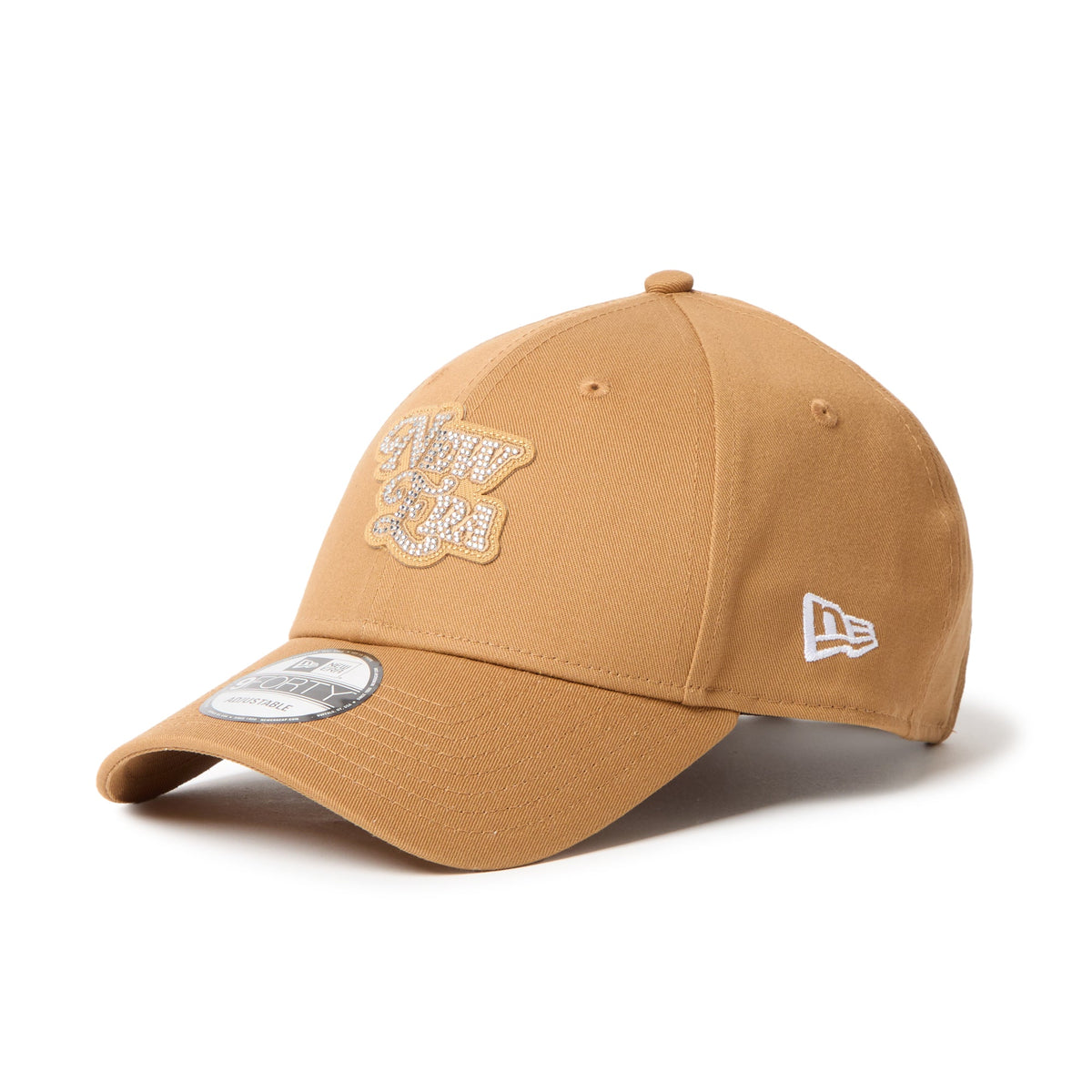 【WM/ストーン】NEWERA 9FORTY デコキャップ グレージュ ニューエラ グレージュ オーロラキラキラ キャップ デコ 9FORTY