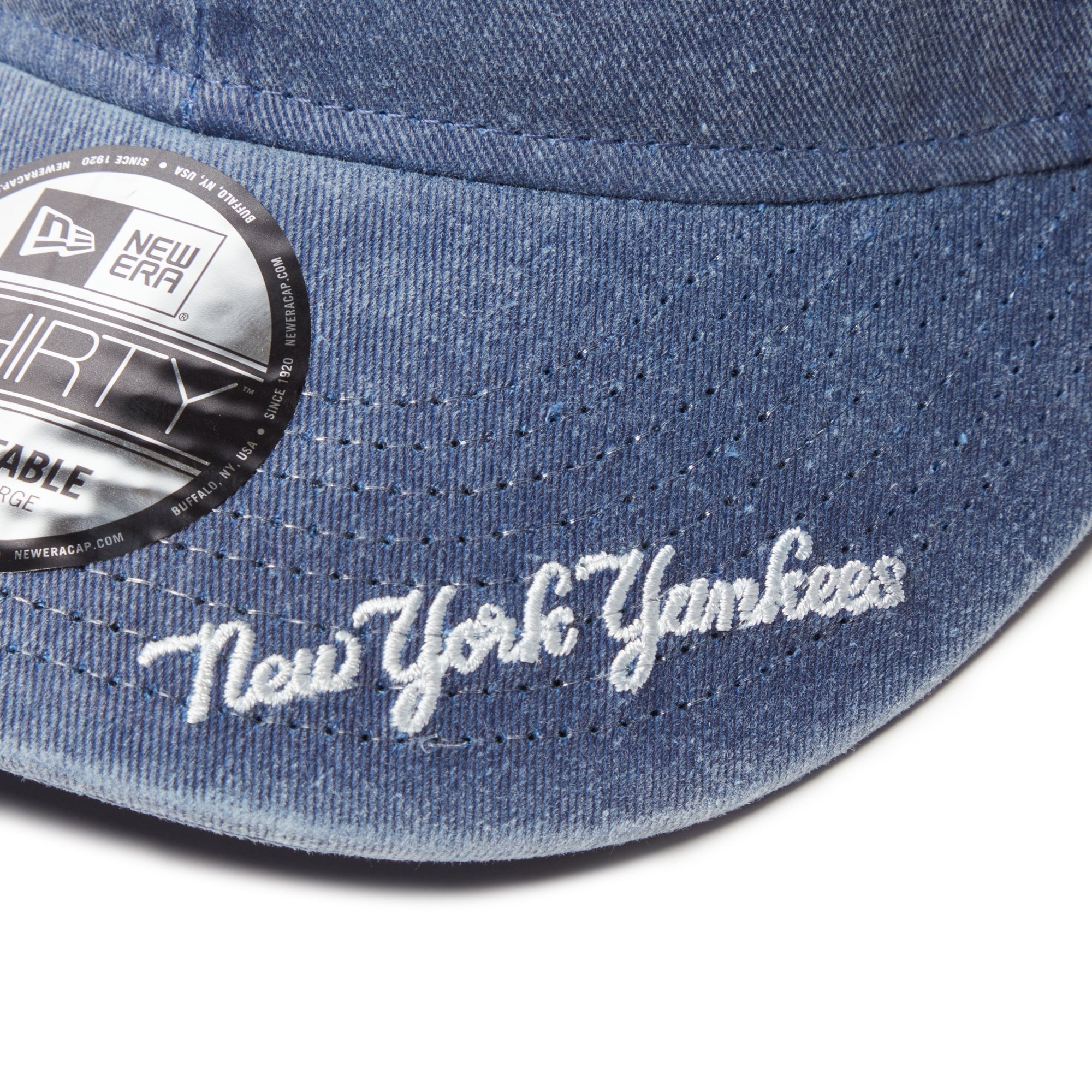 9THIRTY MLB Visor Logo ニューヨーク・ヤンキース アシッドウォッシュ