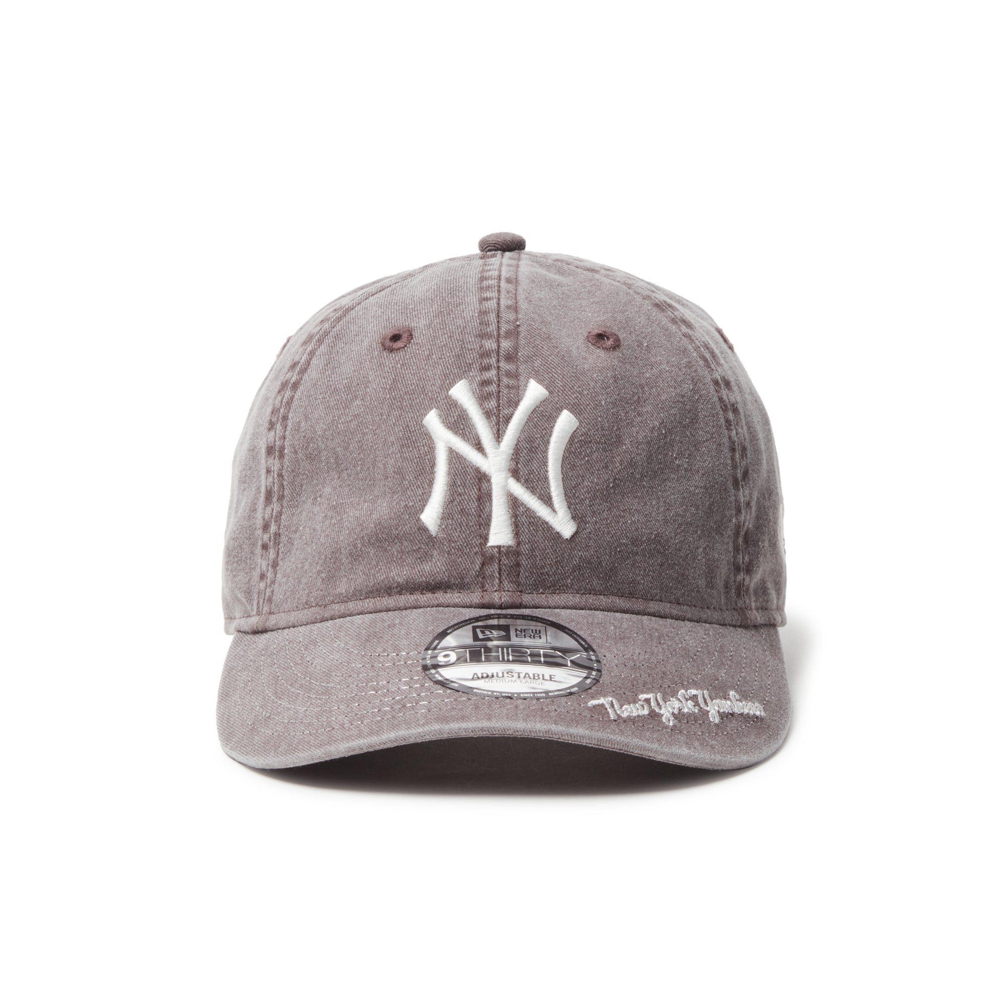 9THIRTY MLB Visor Logo ニューヨーク・ヤンキース アシッドウォッシュ