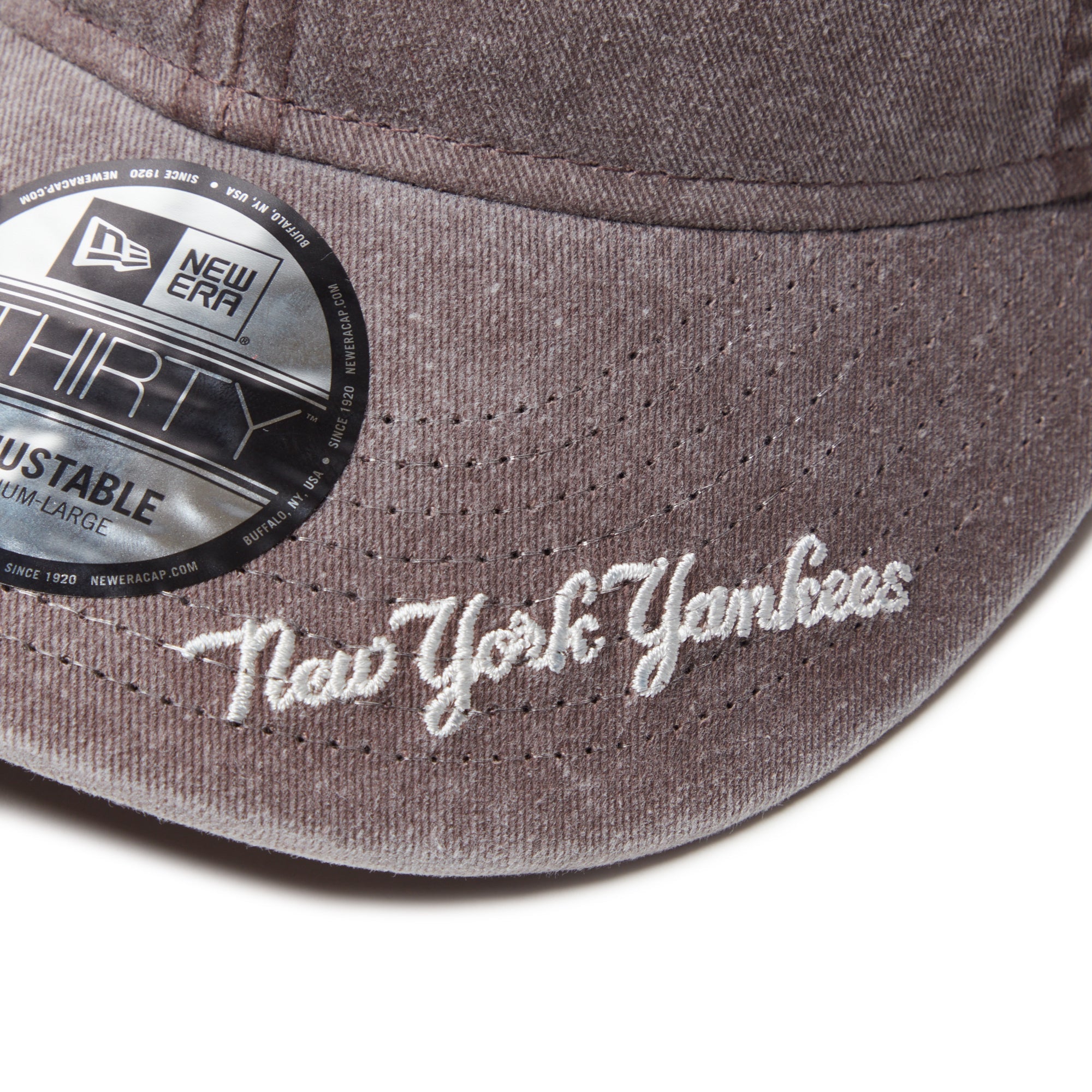 9THIRTY MLB Visor Logo ニューヨーク・ヤンキース アシッドウォッシュ