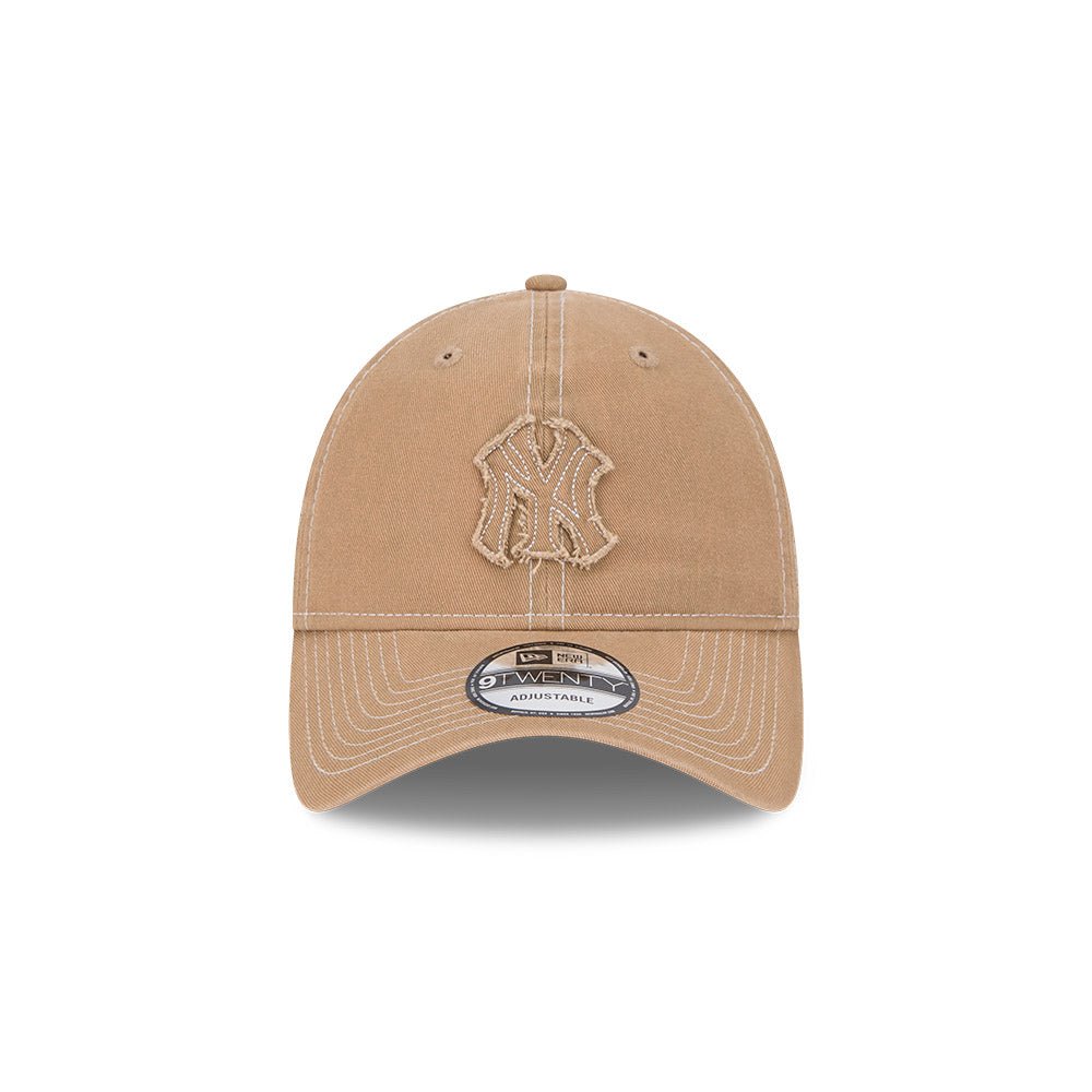 THIRD MAGAZINE×NEW ERA 9TWENTY ベージュキャップ 9TWENTY Frayed ニューヨーク・ヤンキース ベージュ