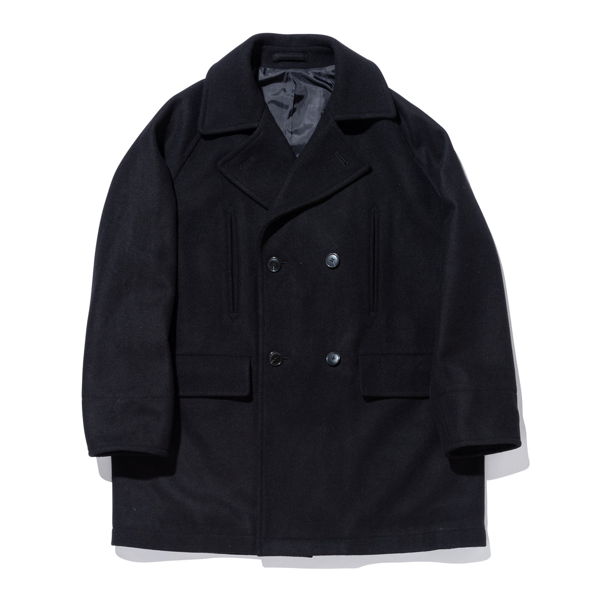ピーコート　ブラック　FW23　メルトン　LABEL　BLACK　ニューエラオンラインストア