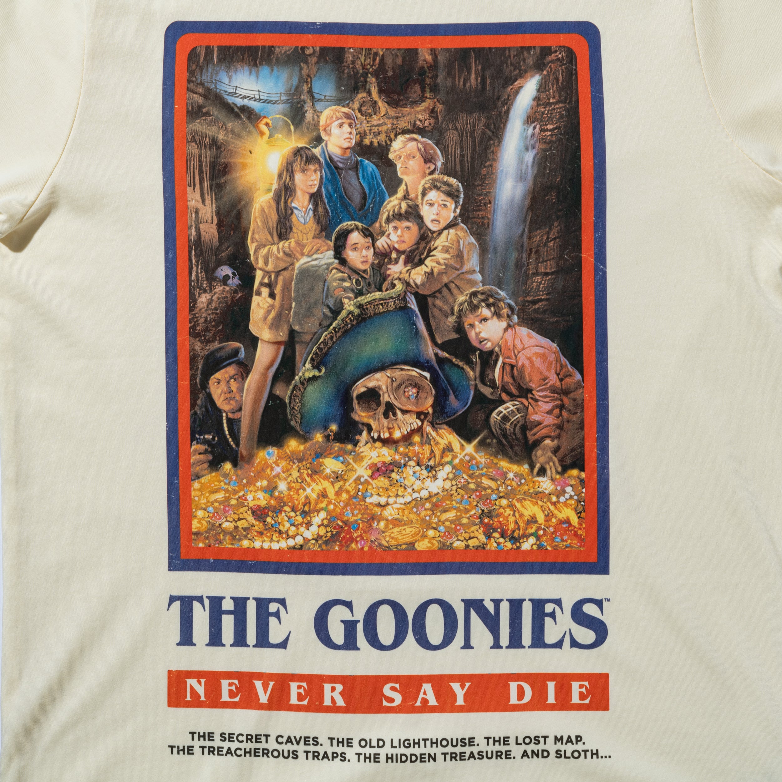 半袖 コットン Tシャツ The Goonies グーニーズ Movie Poster クローム