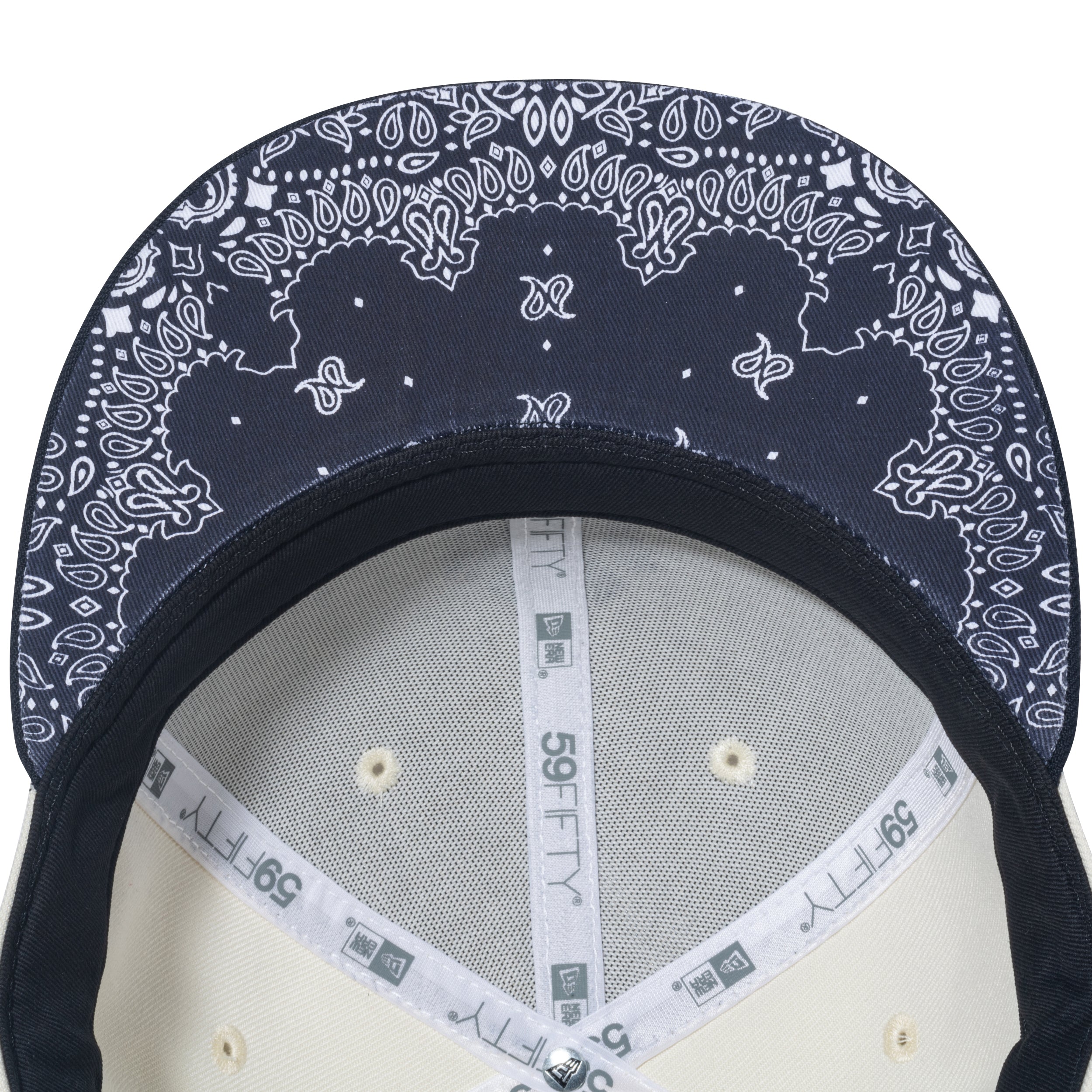 59FIFTY Paisley Undervisor ニューヨーク・ヤンキース クローム