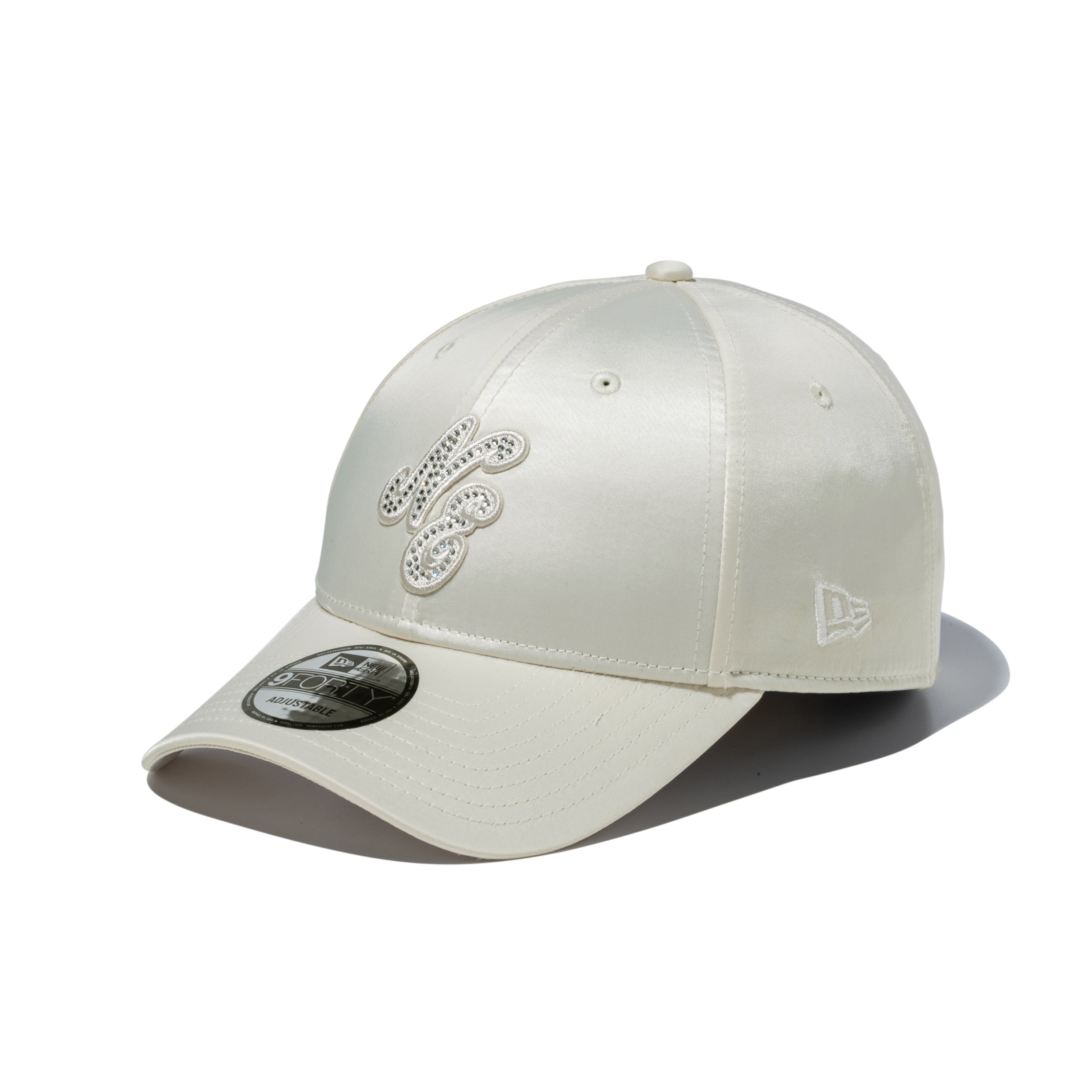 9FORTY White Day Rhinestone ラインストーン クラシックロゴ クローム