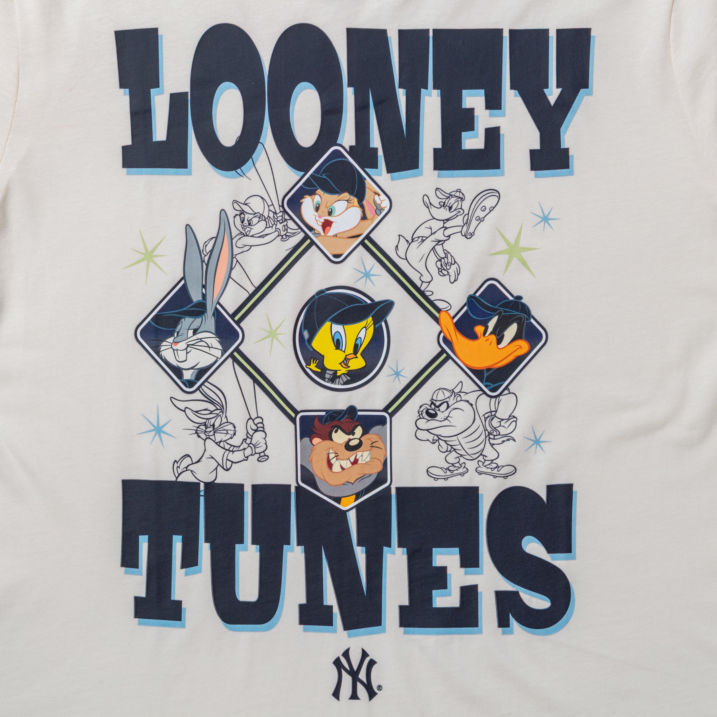 半袖 コットン Tシャツ Looney Tunes x MLB ニューヨーク・ヤンキース
