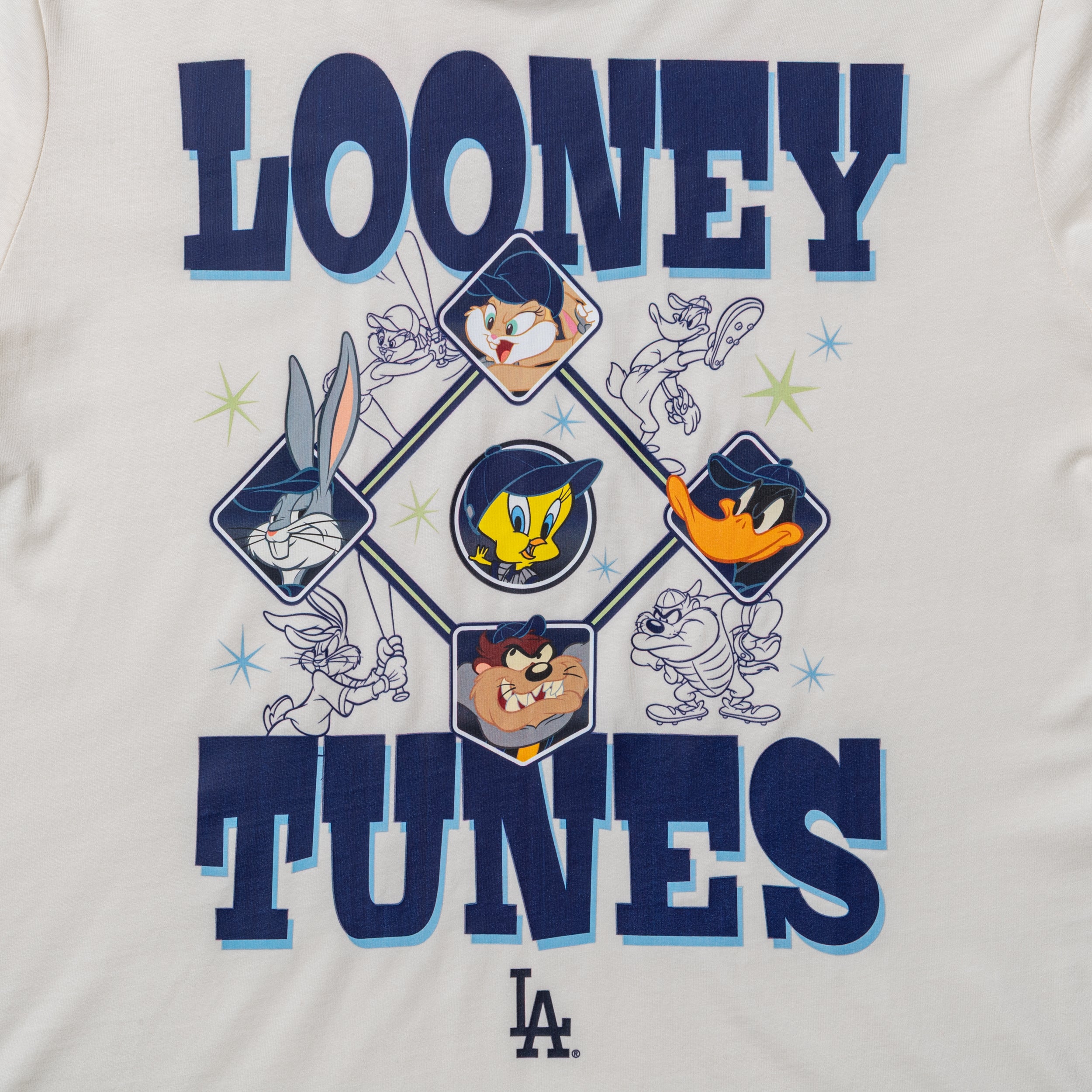 半袖 コットン Tシャツ Looney Tunes x MLB ロサンゼルス・ドジャース