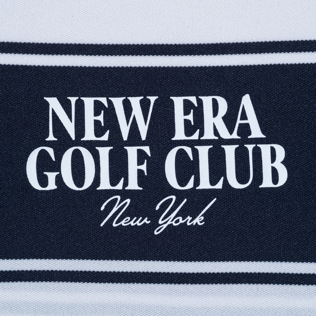 半袖 鹿の子 ミッドネック Tシャツ ボーダー NEW ERA GOLF CLUB