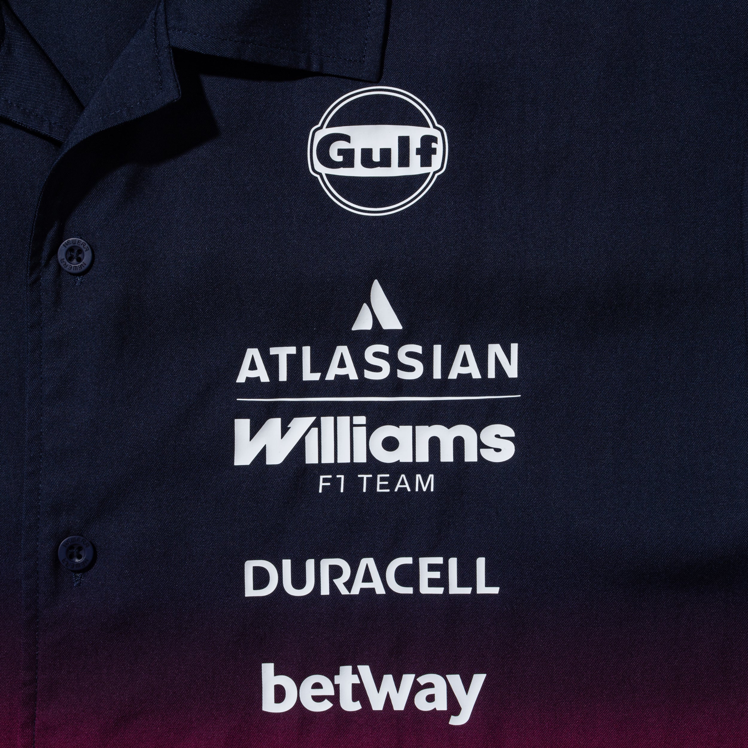 半袖 オープンカラーシャツ Atlassian Williams F1 Team アトラシアン