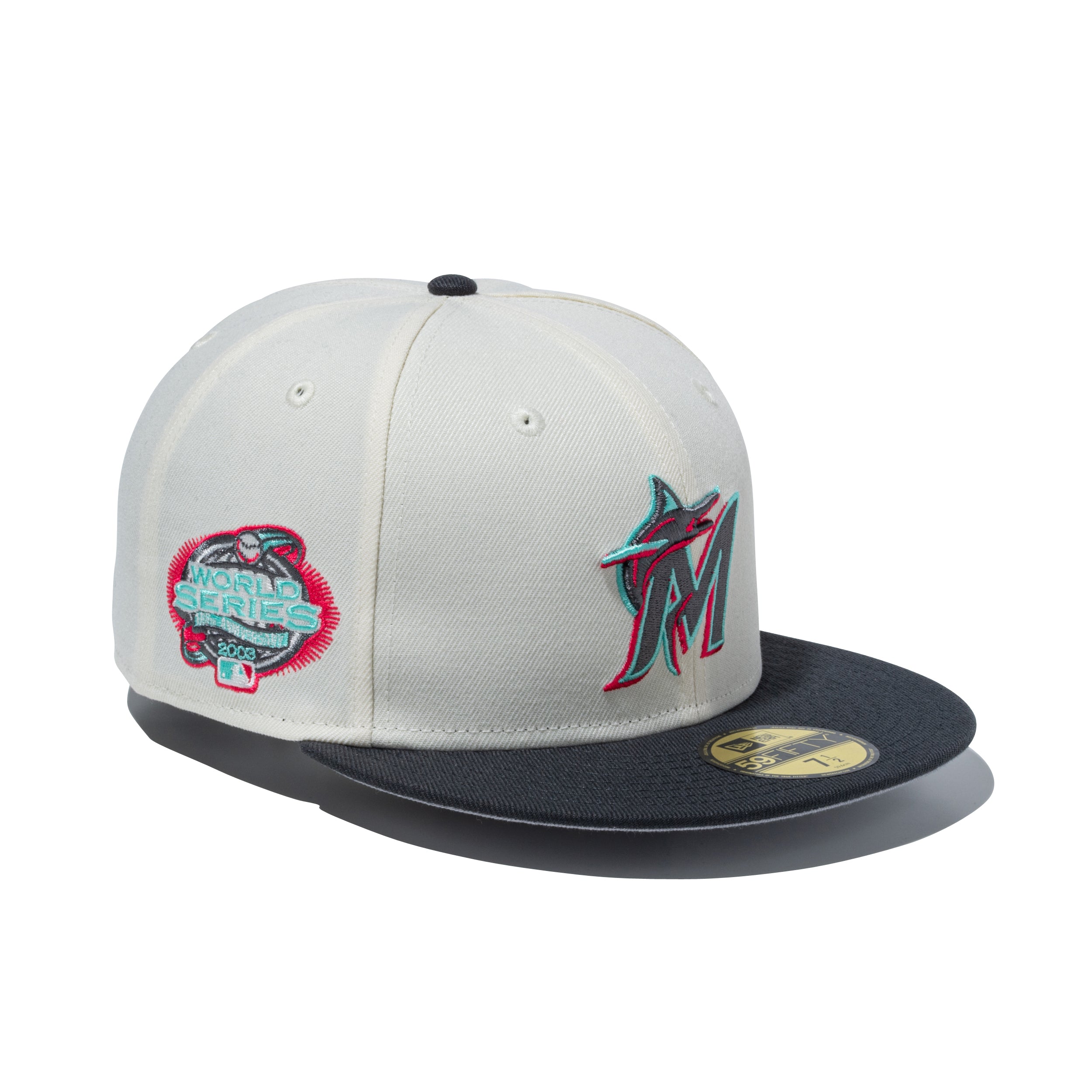 59FIFTY Miami Beach マイアミ・マーリンズ クロームホワイト