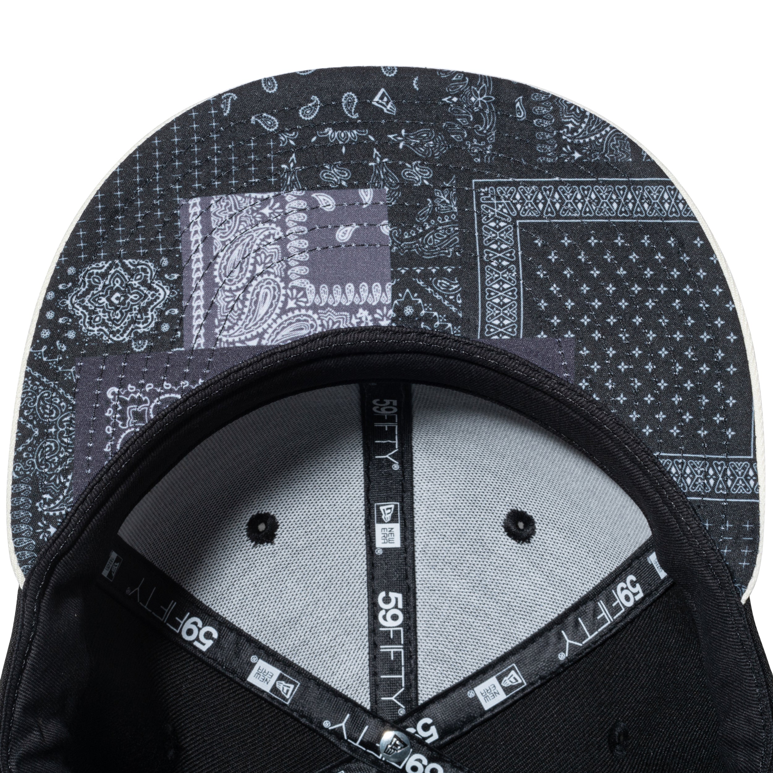 59FIFTY Paisley ペイズリー クラシックロゴ ブラック クローム