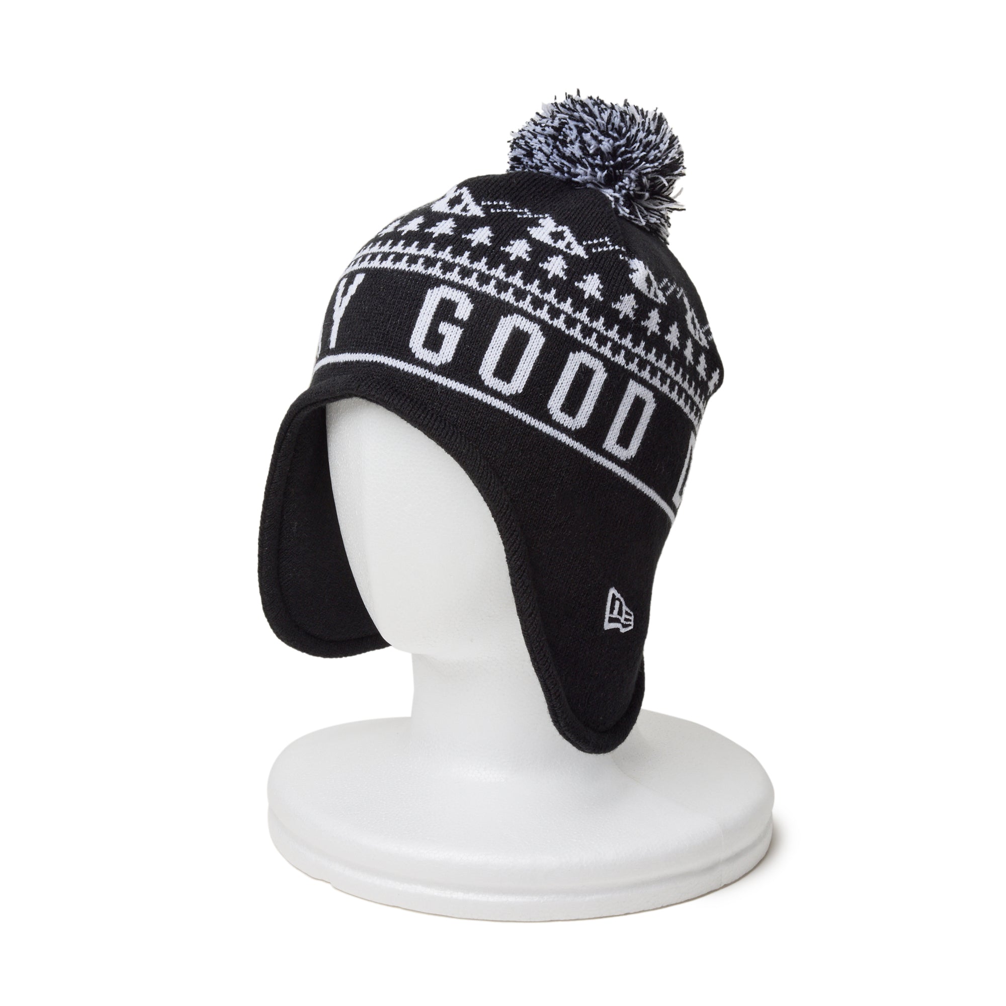 ポンポンニット イヤーフラップ Angler Collection GOOD DAY POLARTEC