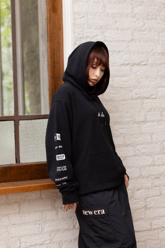 裏毛 スウェット プルオーバーフーディー Archive Logo ブラック