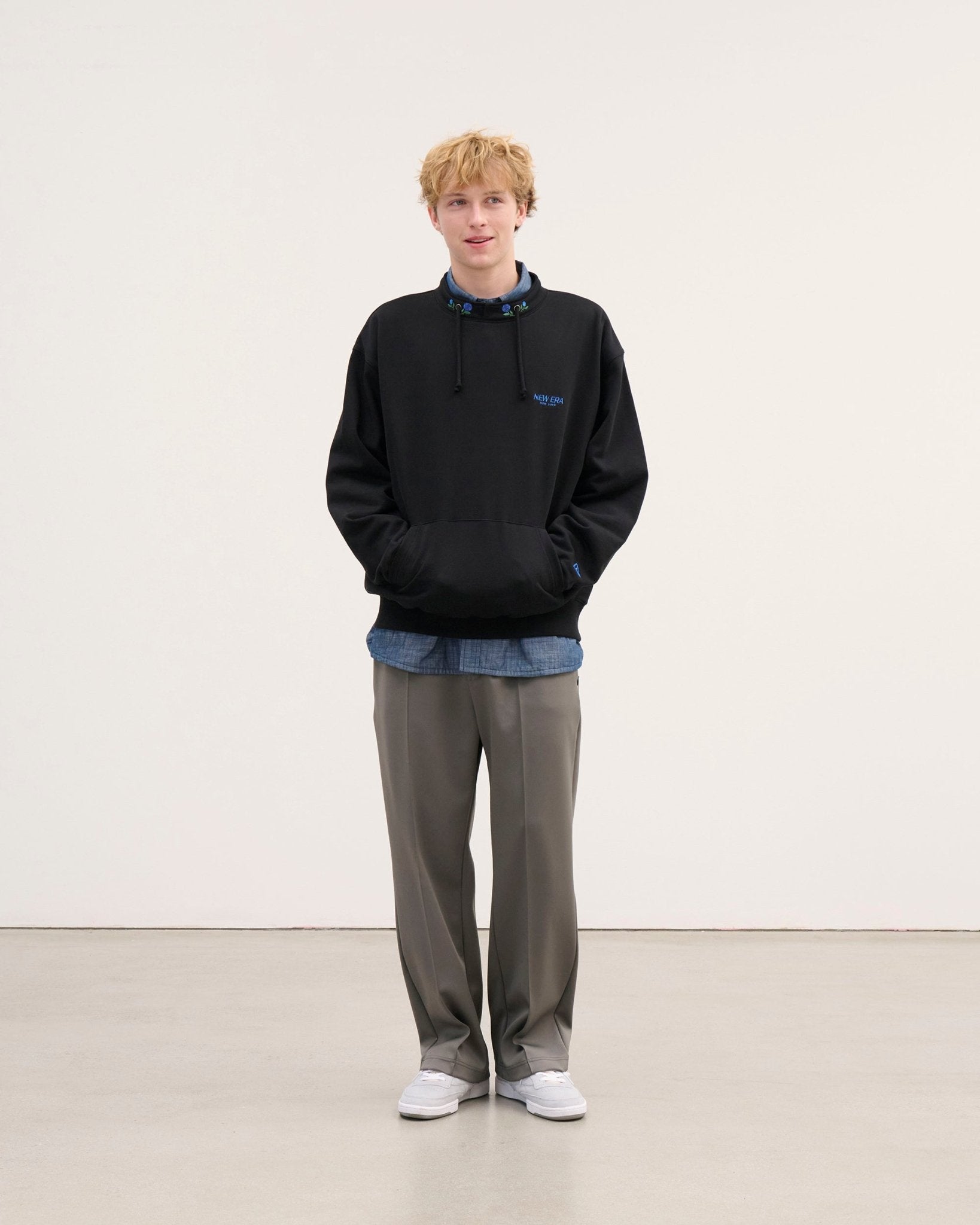 スウェット バンドカラー BLACK LABEL FW25 ブラック | ニューエラ