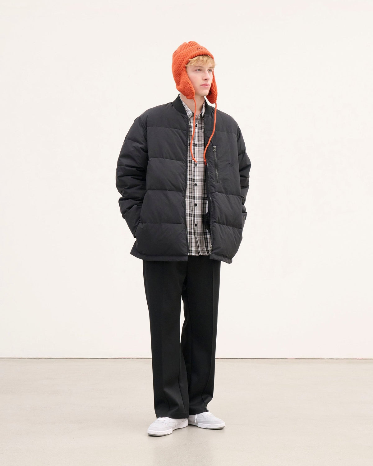 ノーカラーブルゾン BLACK LABEL FW25 ブラック | ニューエラ 