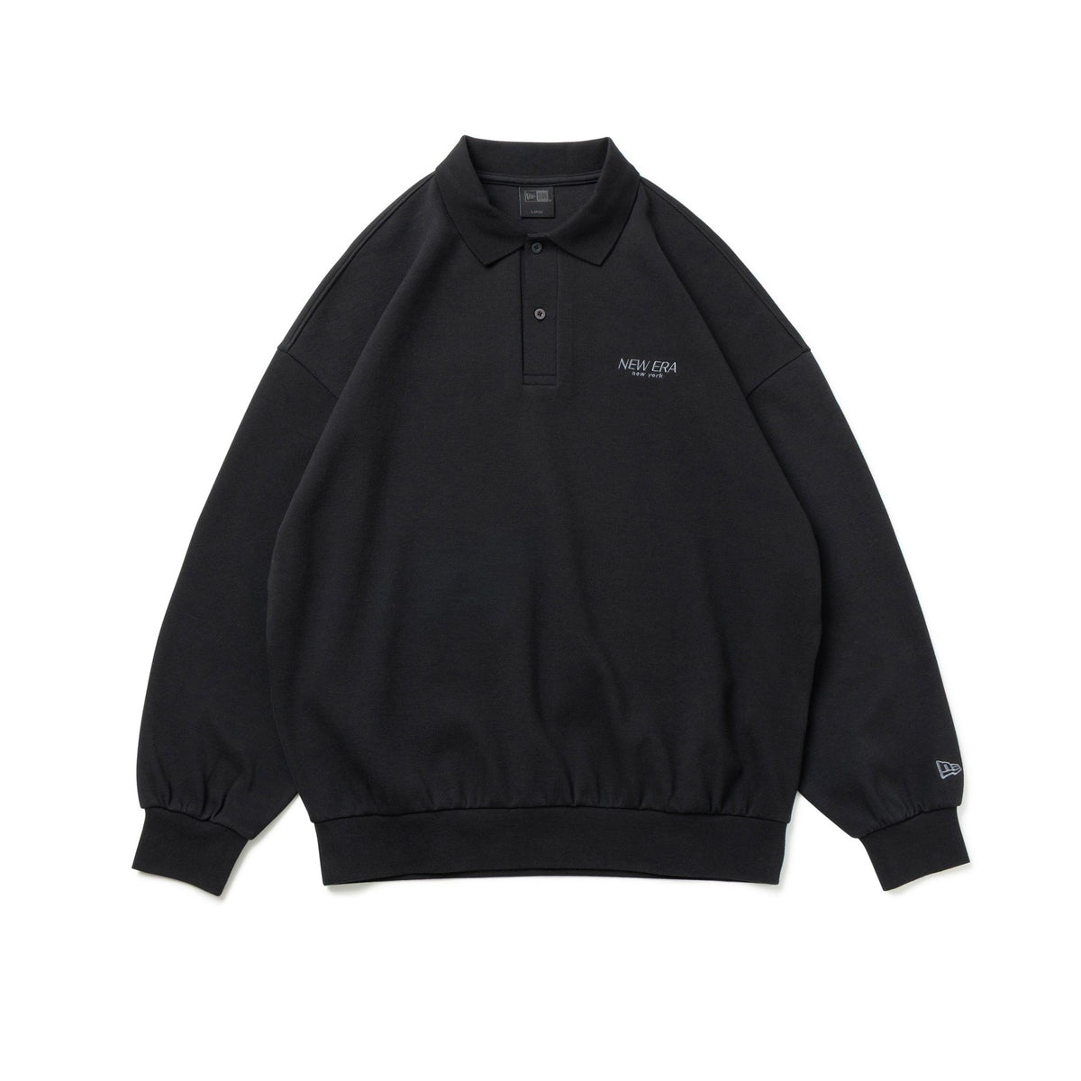 長袖 鬼鹿の子 ポロシャツ BLACK LABEL FW25 ブラック | ニューエラ 