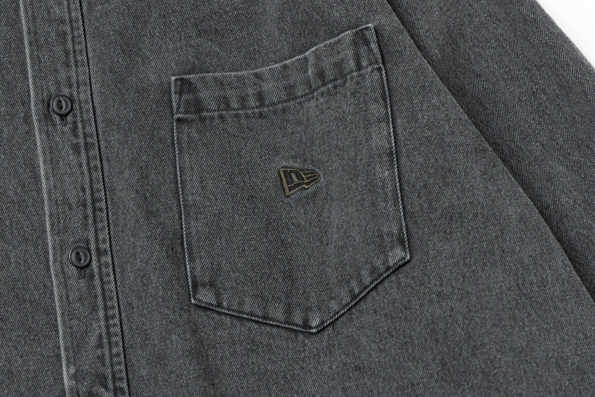 長袖 デニムシャツ BLACK LABEL FW25 ウォッシュドブラックデニム