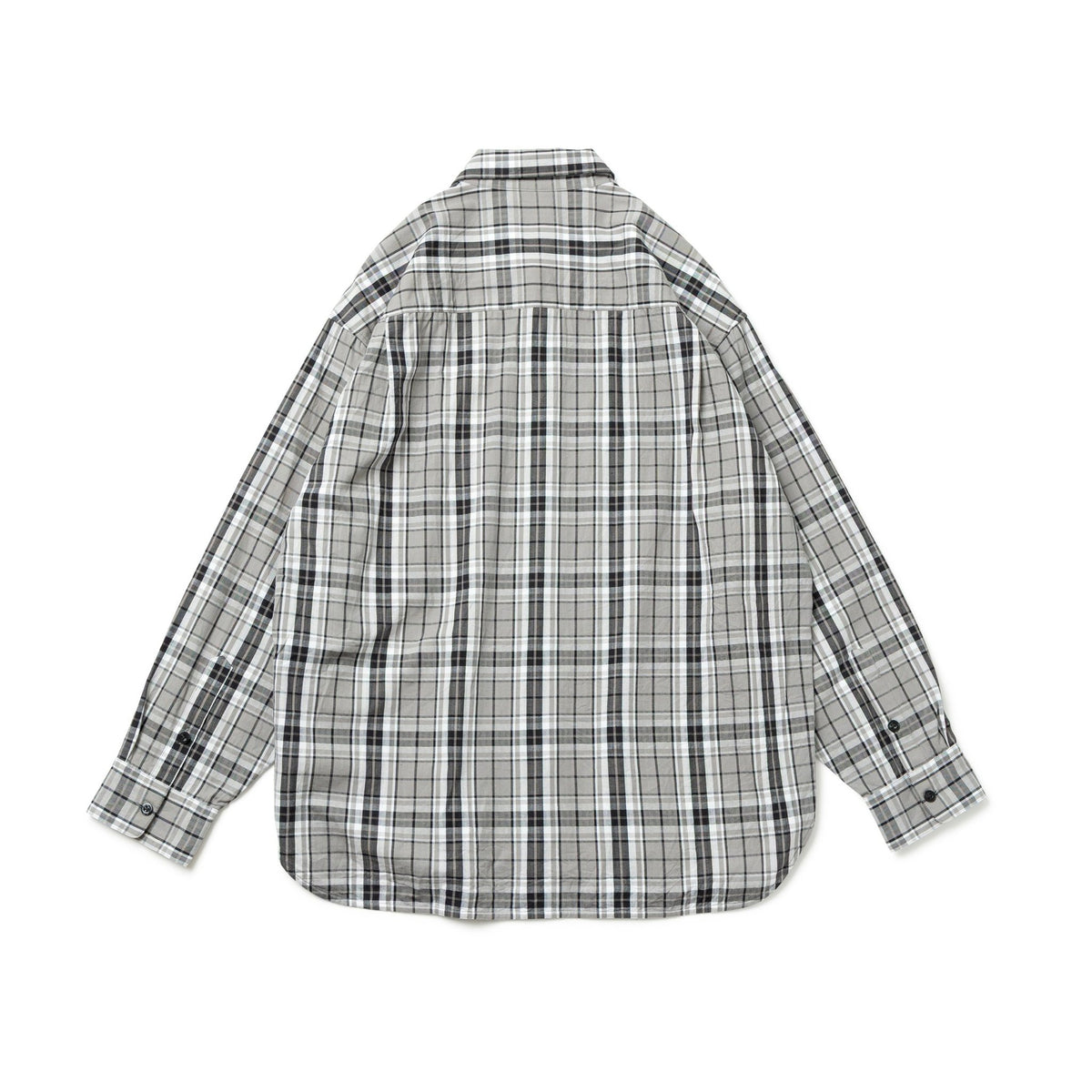 長袖 チェックシャツ BLACK LABEL FW25 グレー | ニューエラ