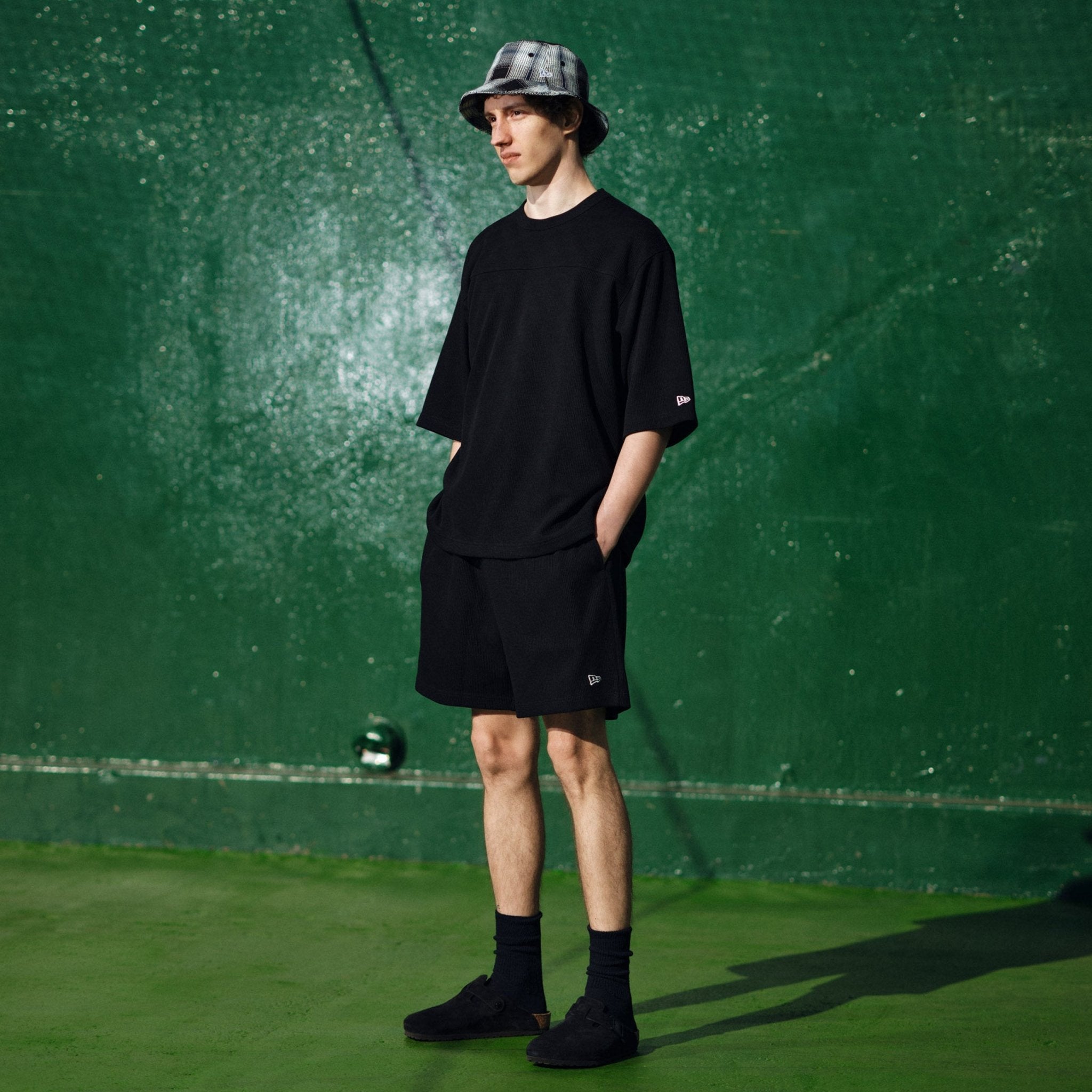 ワッフル イージー ショートパンツ BLACK LABEL SS24 ブラック