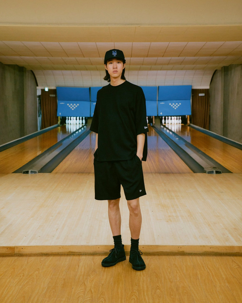 ワッフル ショートパンツ BLACK LABEL SS25 ブラック