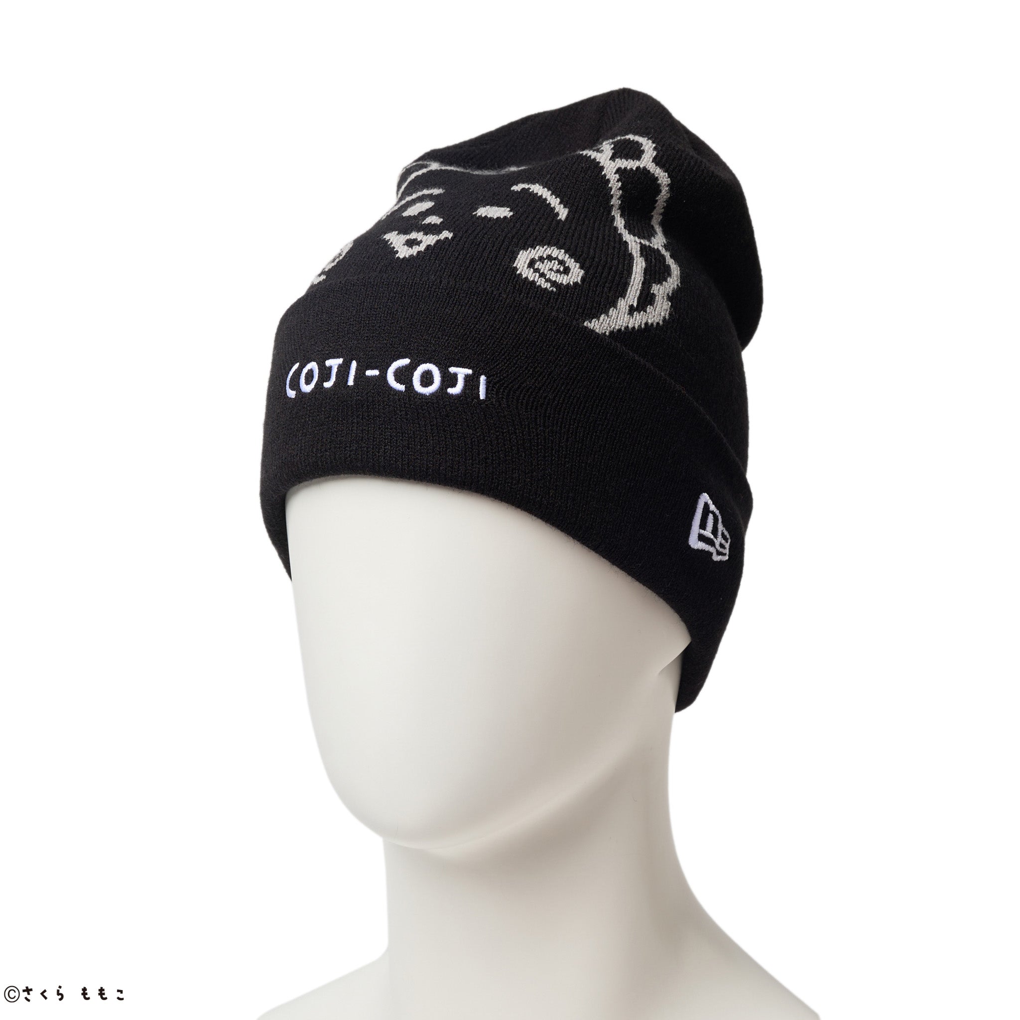 ベーシック カフニット コジコジ COJI-COJI ジャカード ブラック