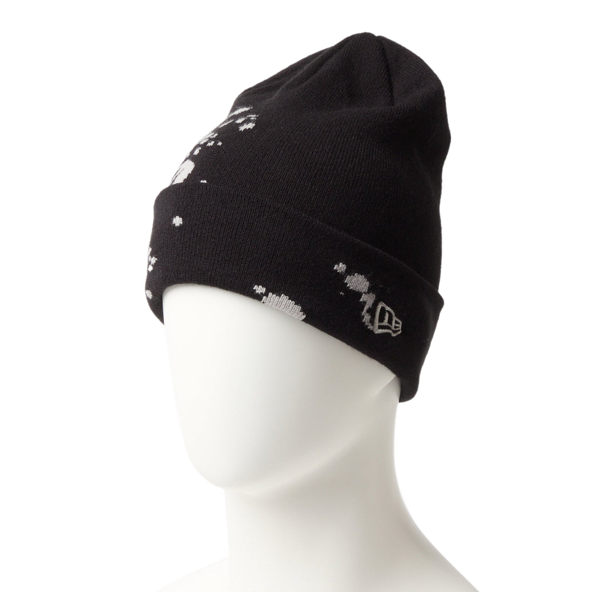 N♡ページ ベーシック カフニット ちびまる子ちゃん ボックスロゴ ブラック