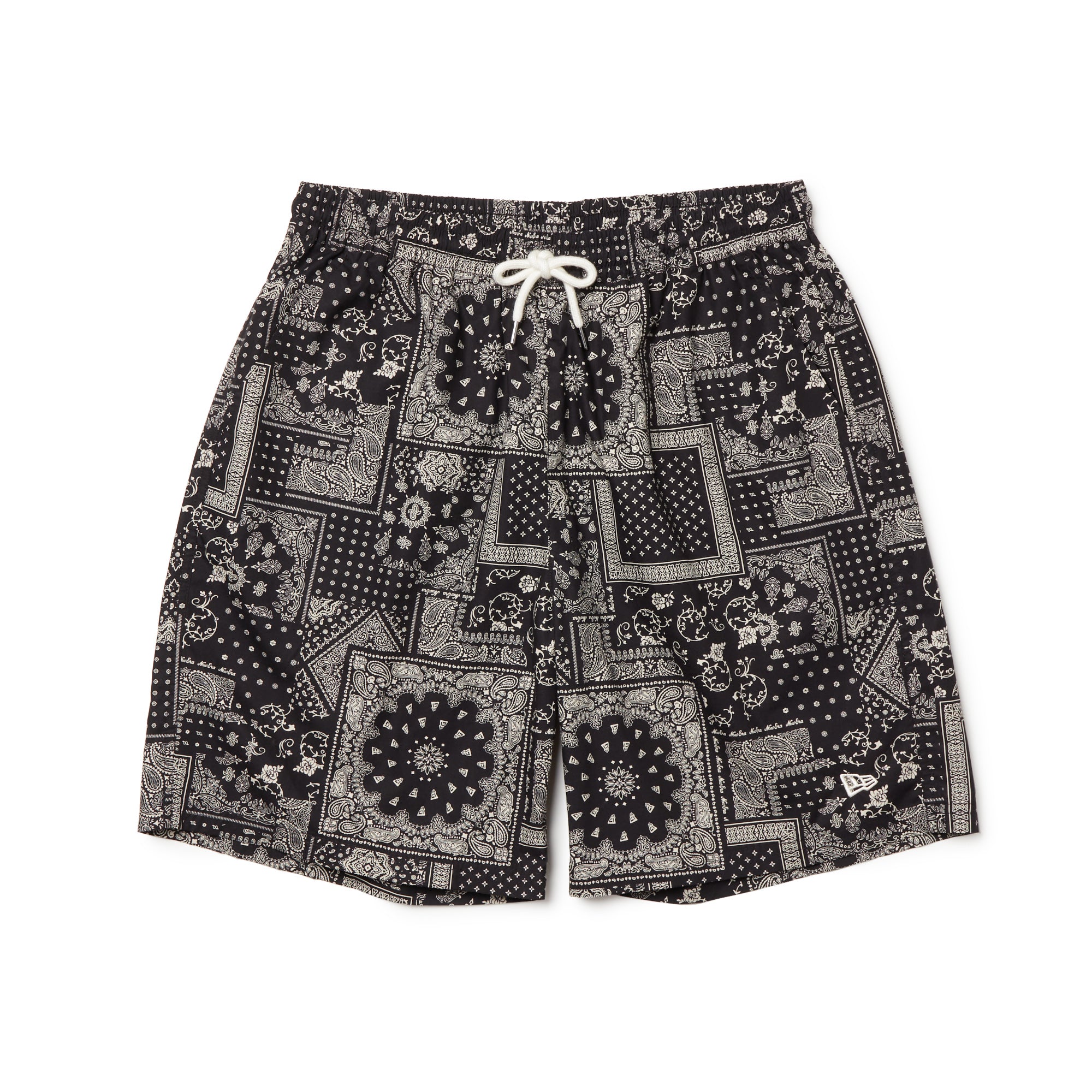 ウーブン ショートパンツ Floral Paisley ブラック | ニューエラ