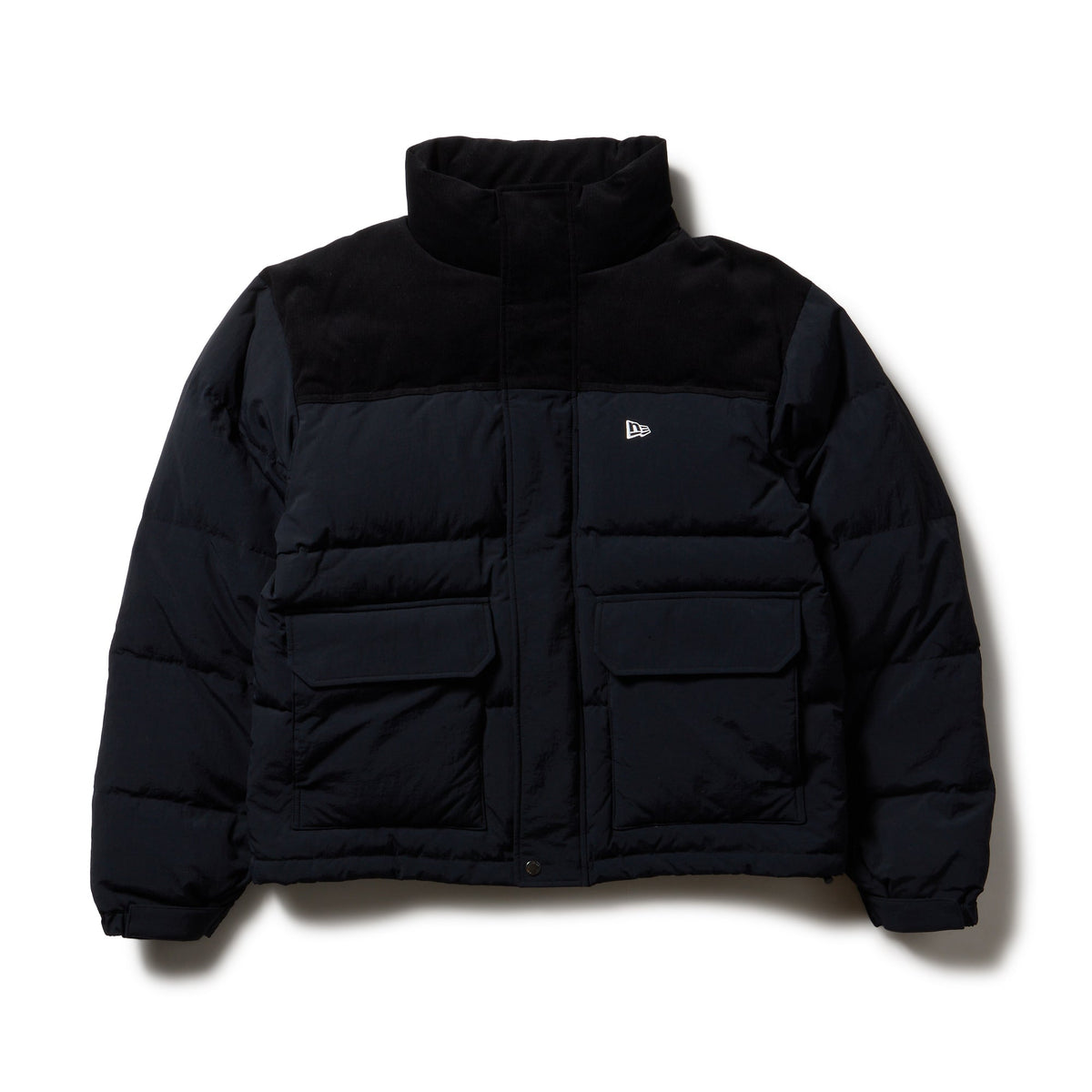 ダウンジャケット コーデュロイ コンビ ブラック FW25 | ニューエラ 