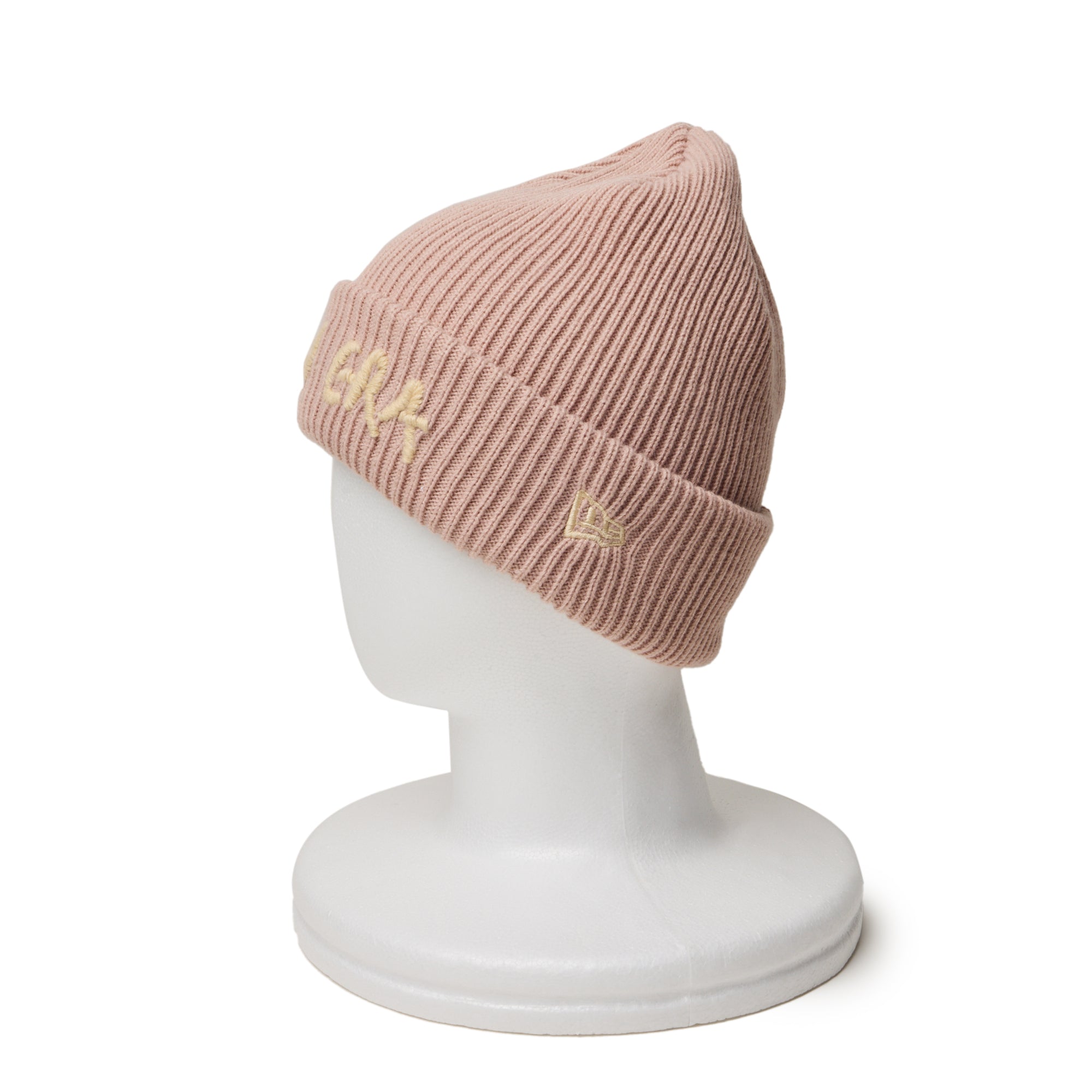 未使用　NEWERA ニューエラ ベーシック カフニット ラスティピンク handwritten-logo-14312208-osfm
