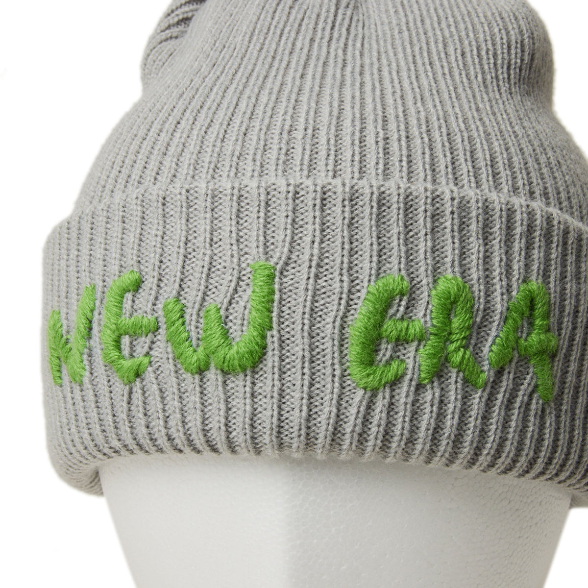 ベーシック カフニット Handwritten Logo ライトグレー | ニューエラ