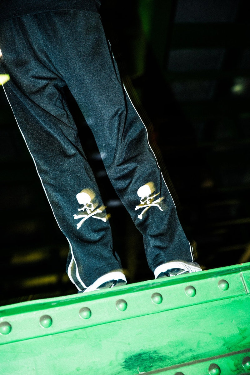 スムースジャージー サイドテープ トラックパンツ MASTERMIND WORLD