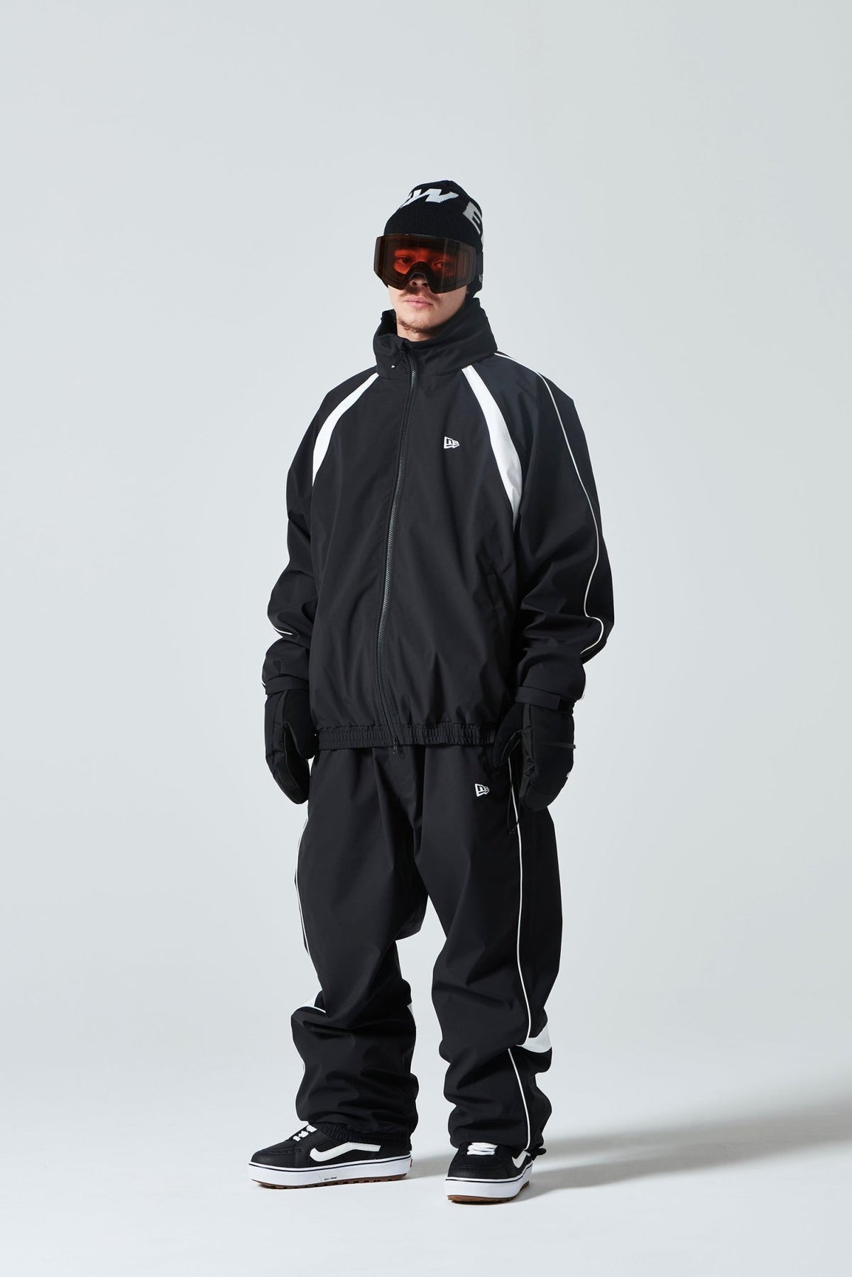 スノートラックパンツ NEW ERA SNOWBOARDING パイピング ブラック 