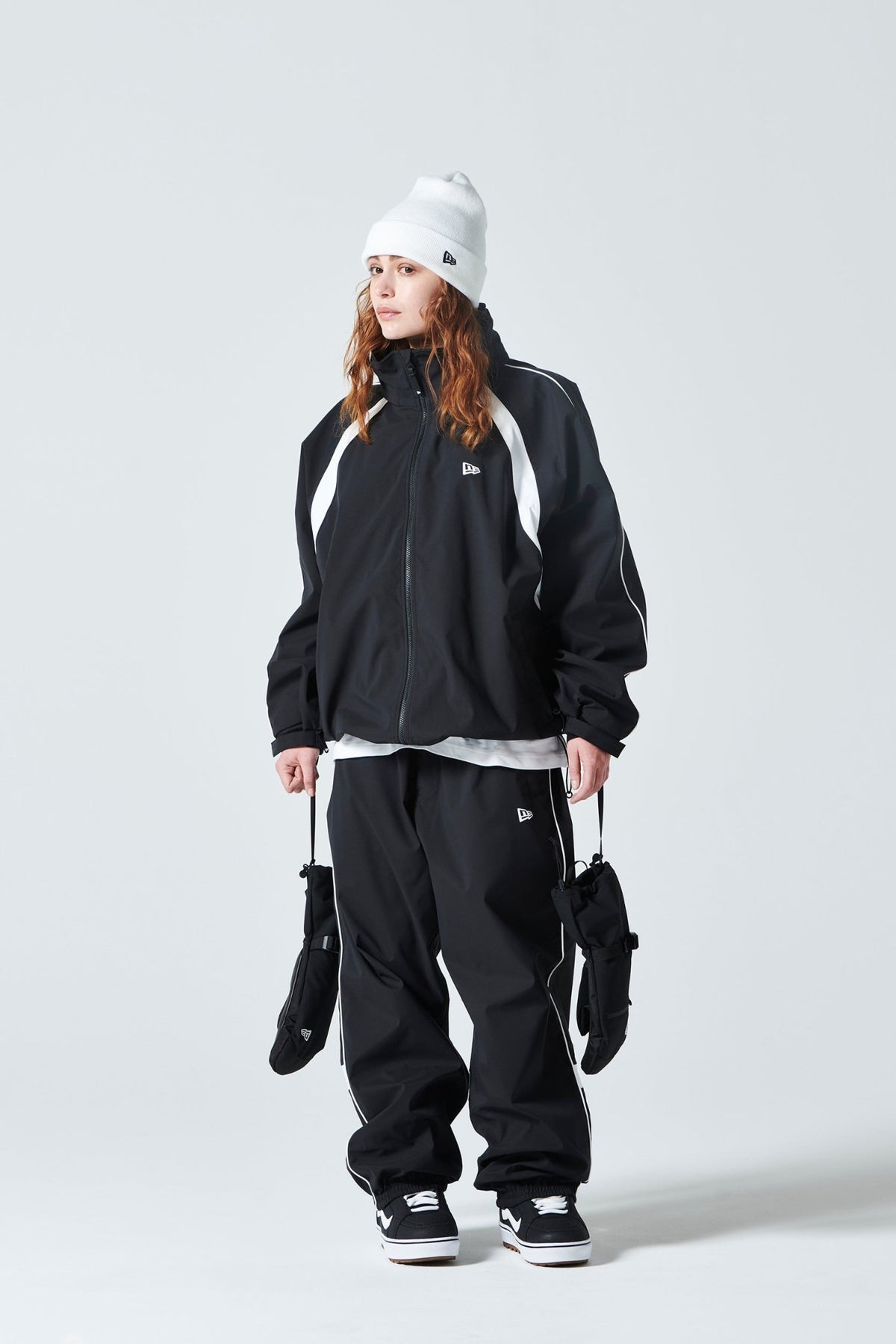 スノートラックパンツ NEW ERA SNOWBOARDING パイピング ブラック 