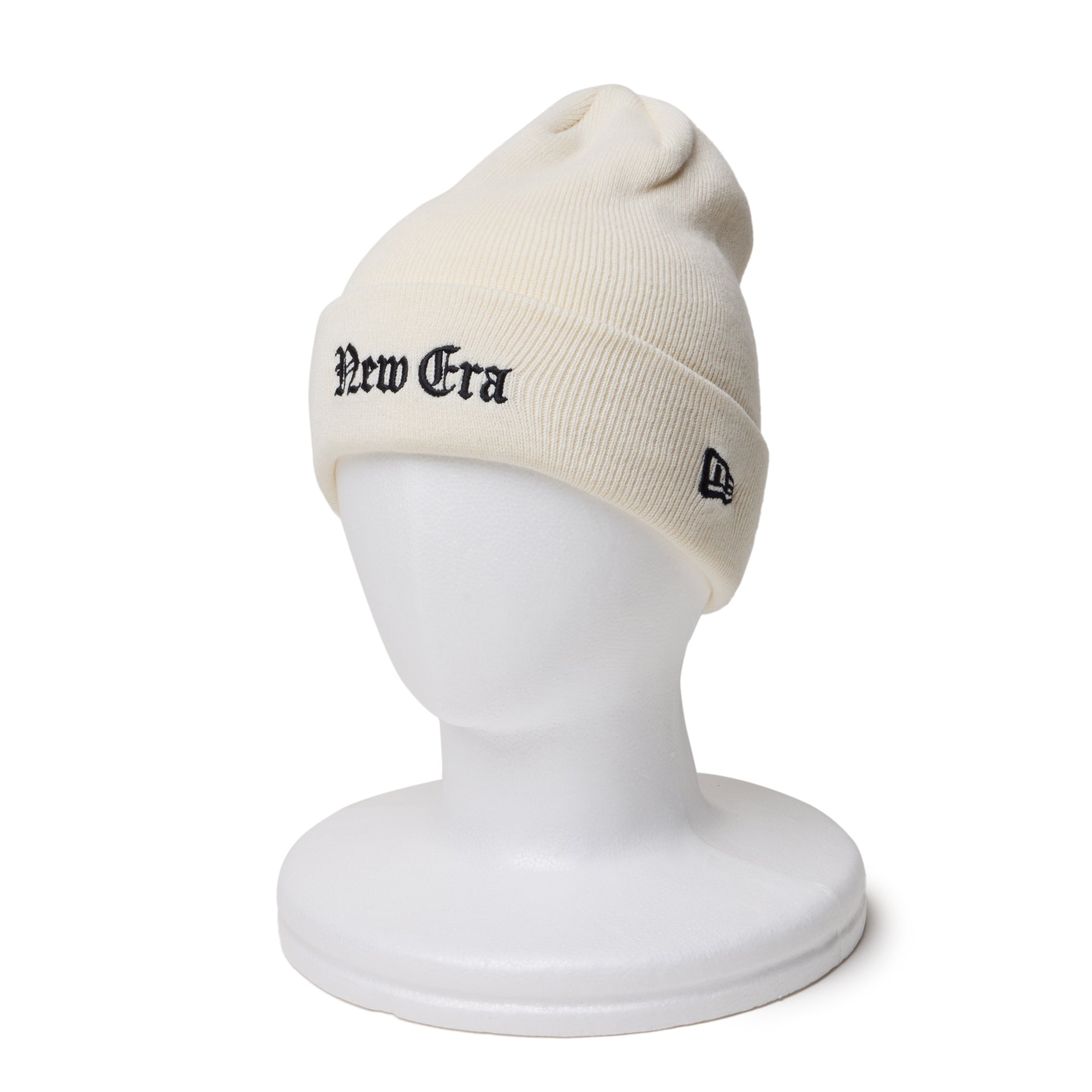 ベーシック カフニット Old English NEW ERA オフホワイト