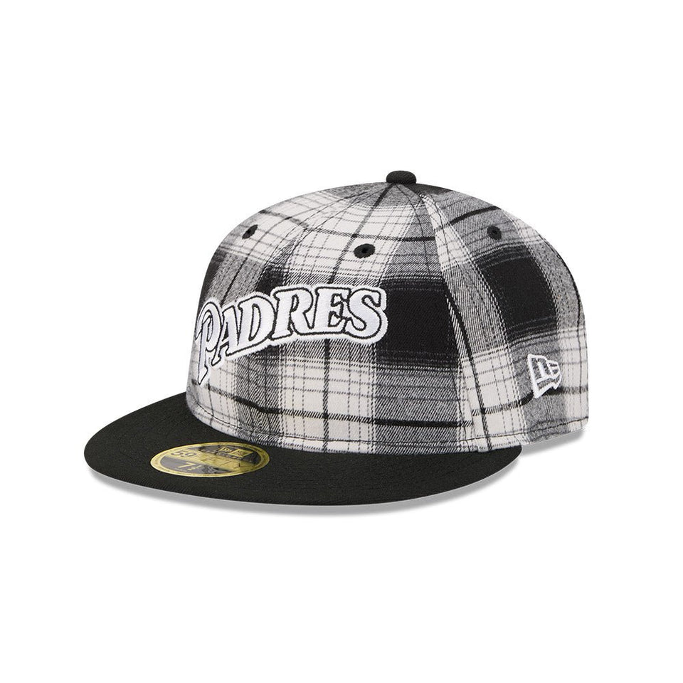 RC 59FIFTY Grunge Style Plaid サンディエゴ・パドレス クーパーズタウン ブラック - 14747108-700 | NEW ERA ニューエラ公式オンラインストア