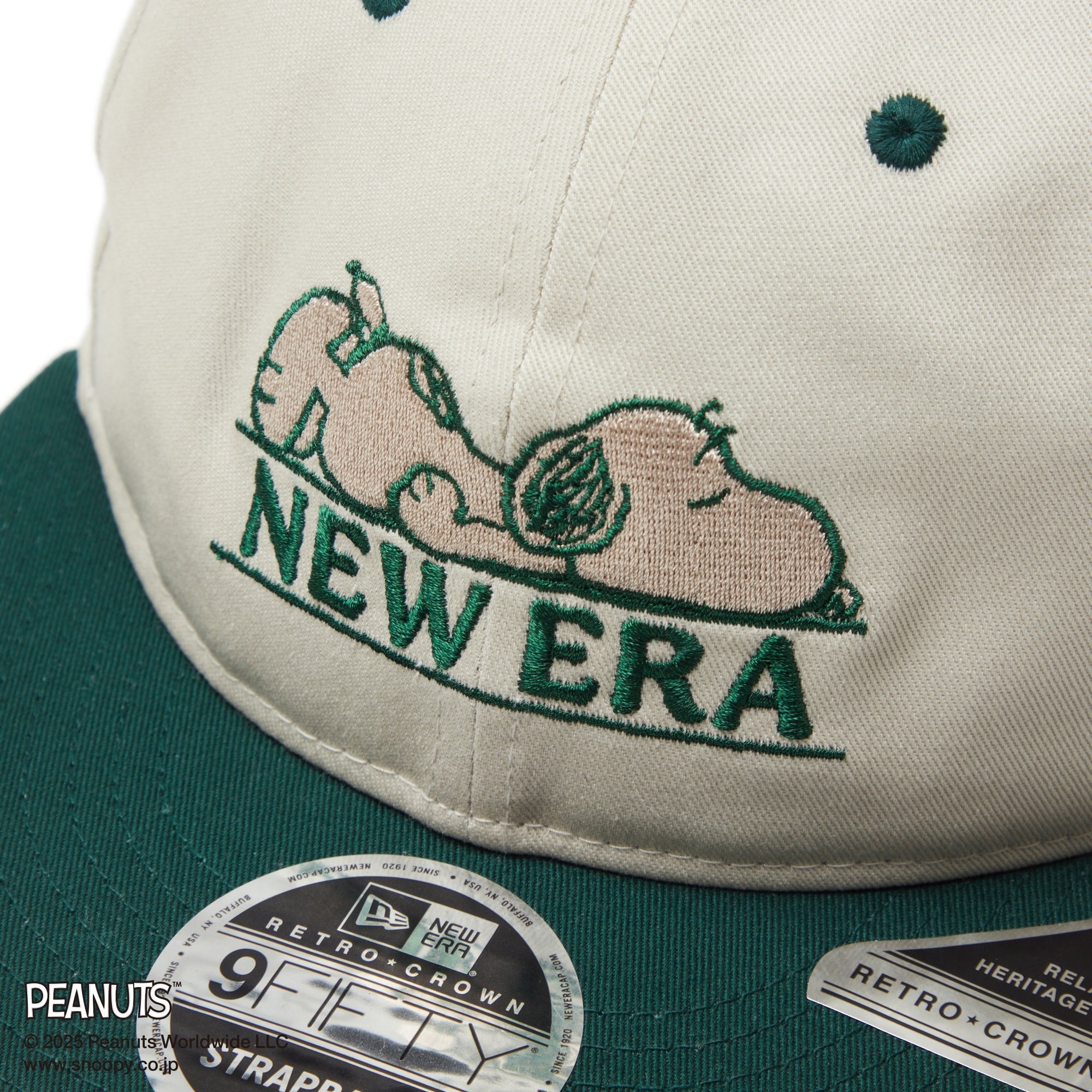 RC 9FIFTY PEANUTS ピーナッツ スヌーピー ストーン ダークグリーン