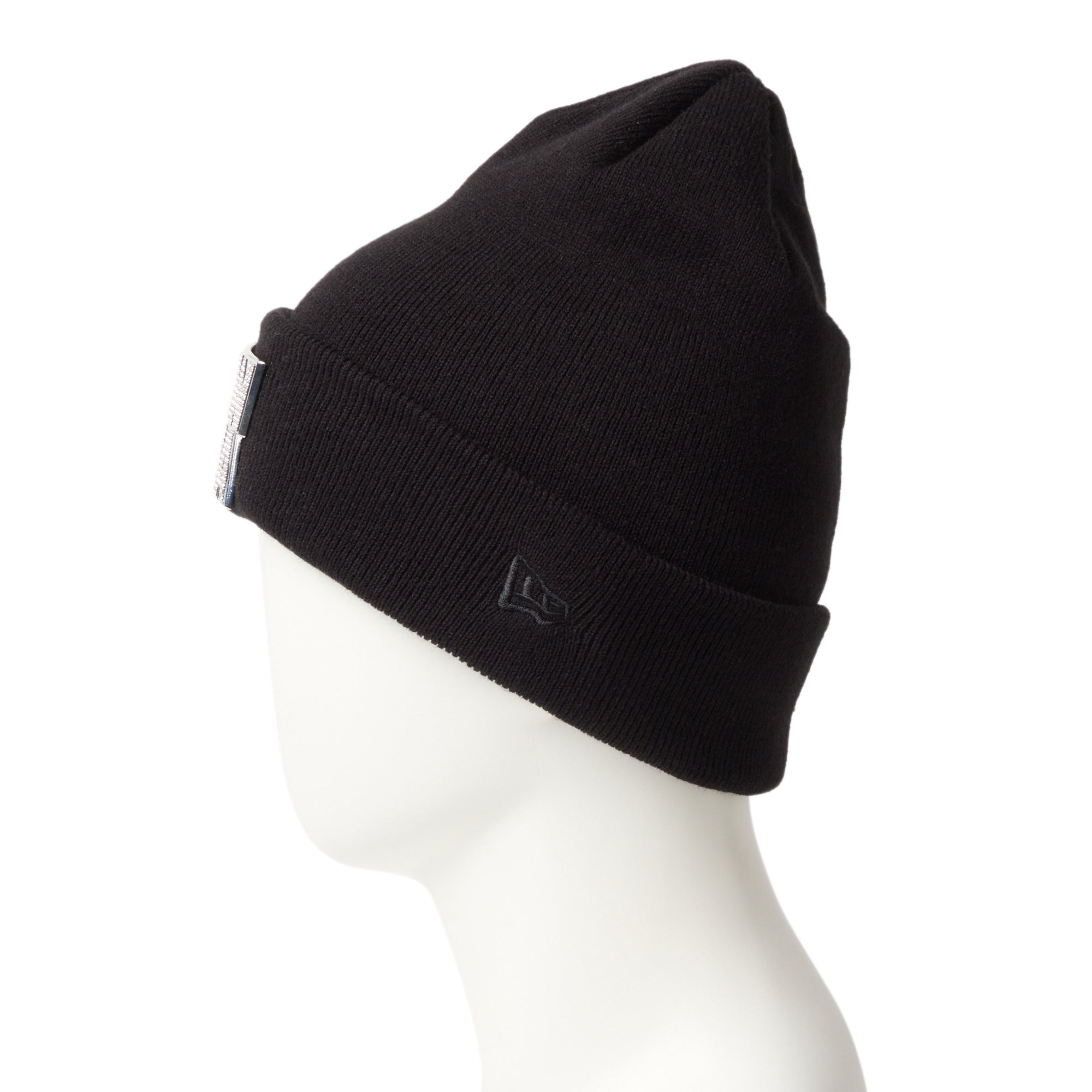 ベーシック カフニット ラインストーン Rhinestone Badge スクエアロゴ