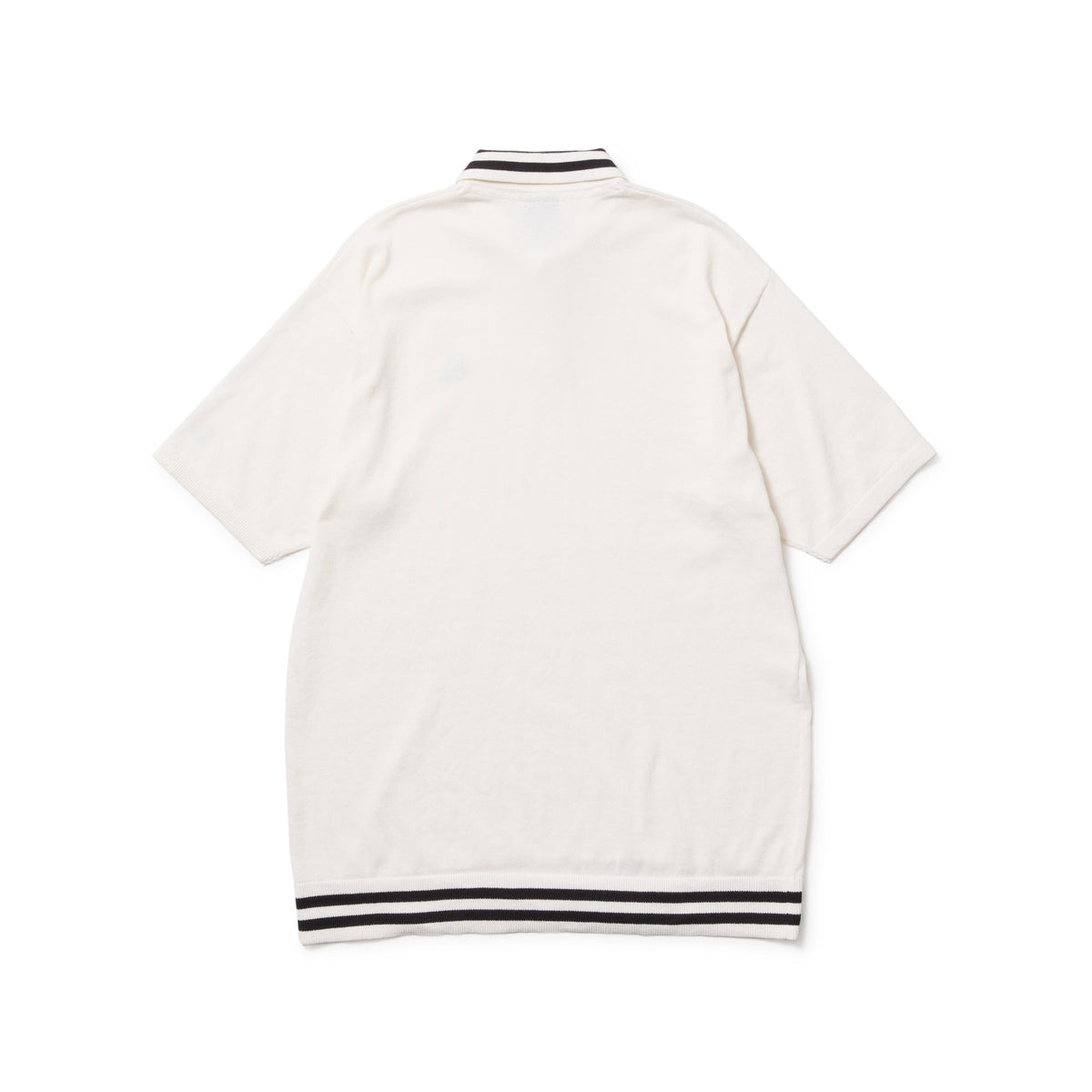 半袖 サマーニット ポロシャツ Shirt Line ホワイト | ゴルフ