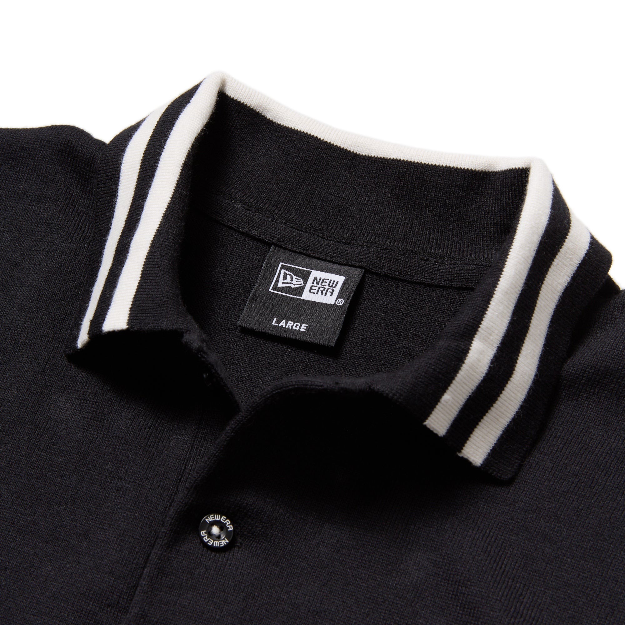 半袖 サマーニット ポロシャツ Shirt Line ブラック | ゴルフ