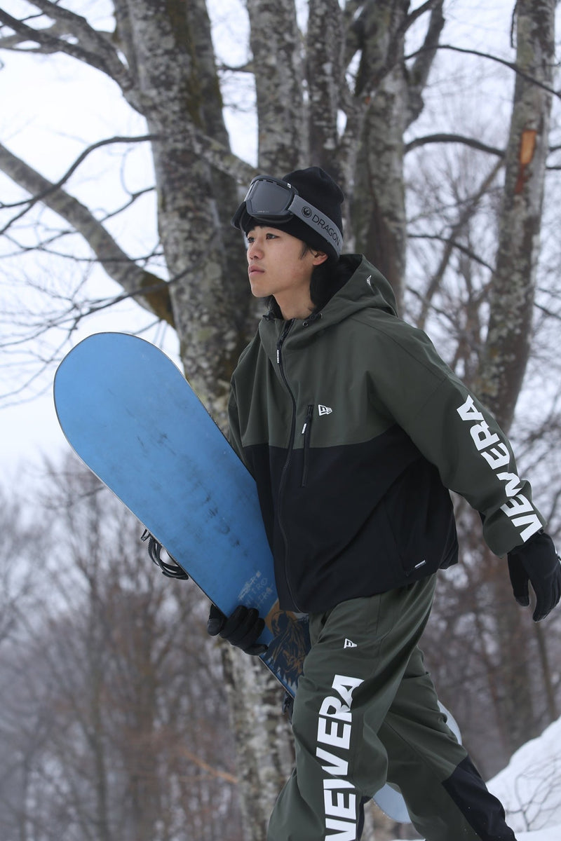 スノーパンツ Snowboarding ワードマークロゴ オリーブ/ブラック