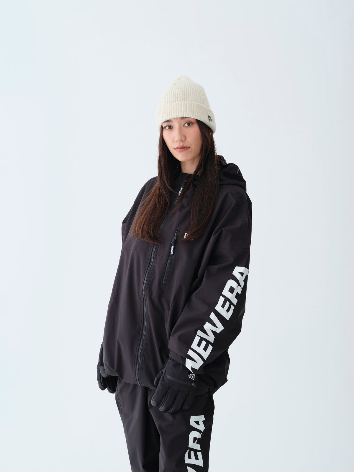 スノージャケット Snowboarding ワードマークロゴ ブラック 