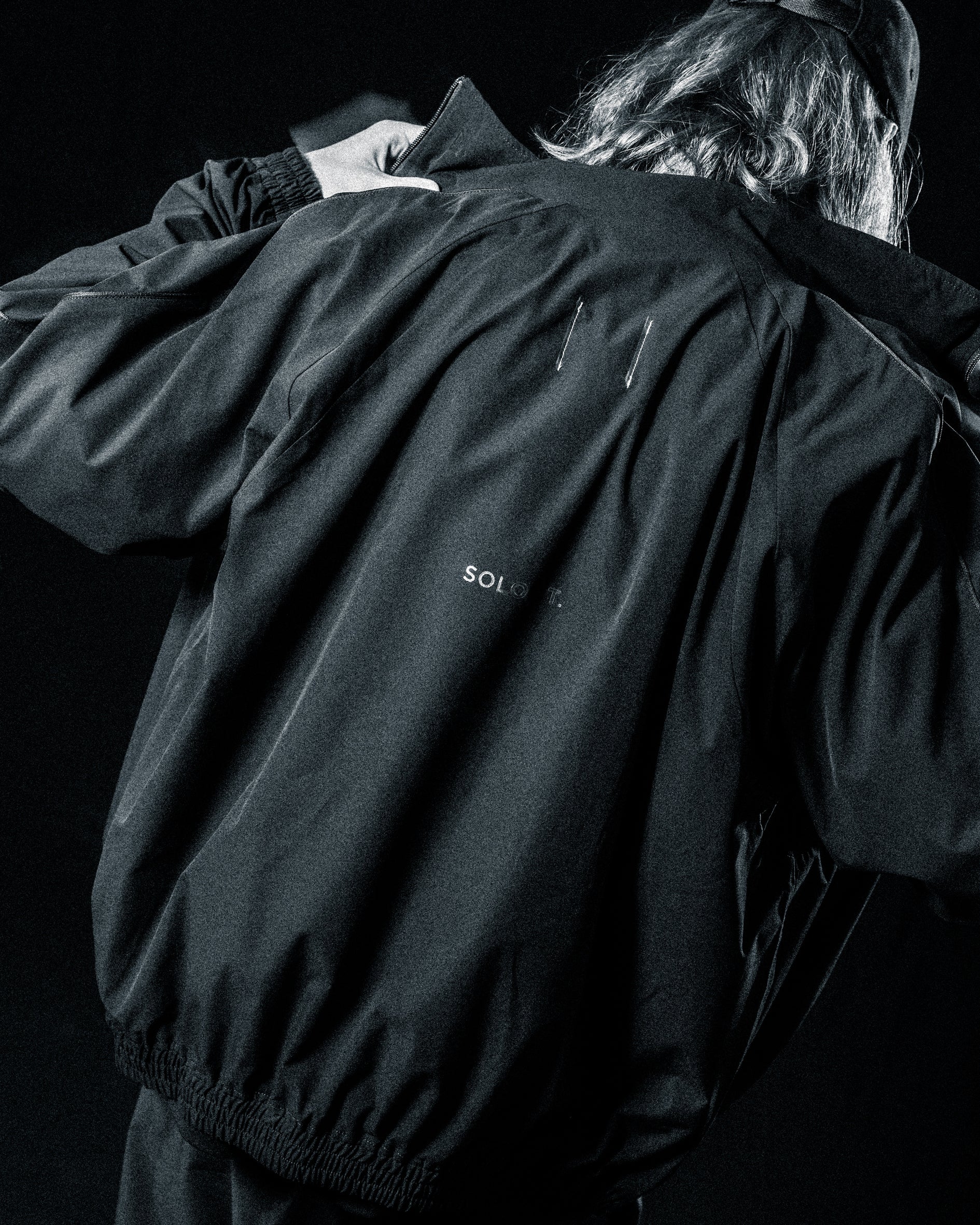 オーバーサイズド パイピング トラックジャケット