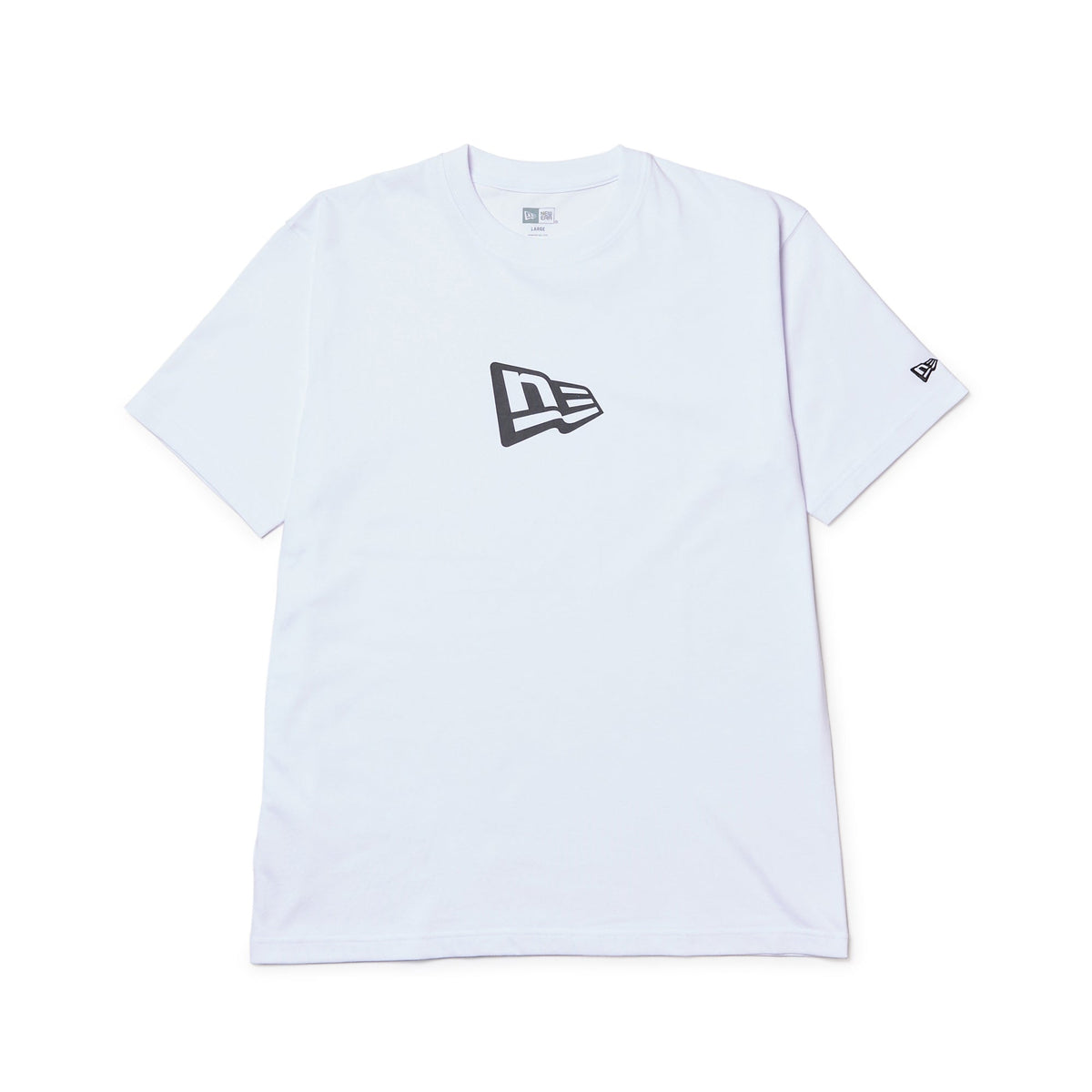 半袖 コットン Tシャツ フラッグロゴ ミッド ホワイト