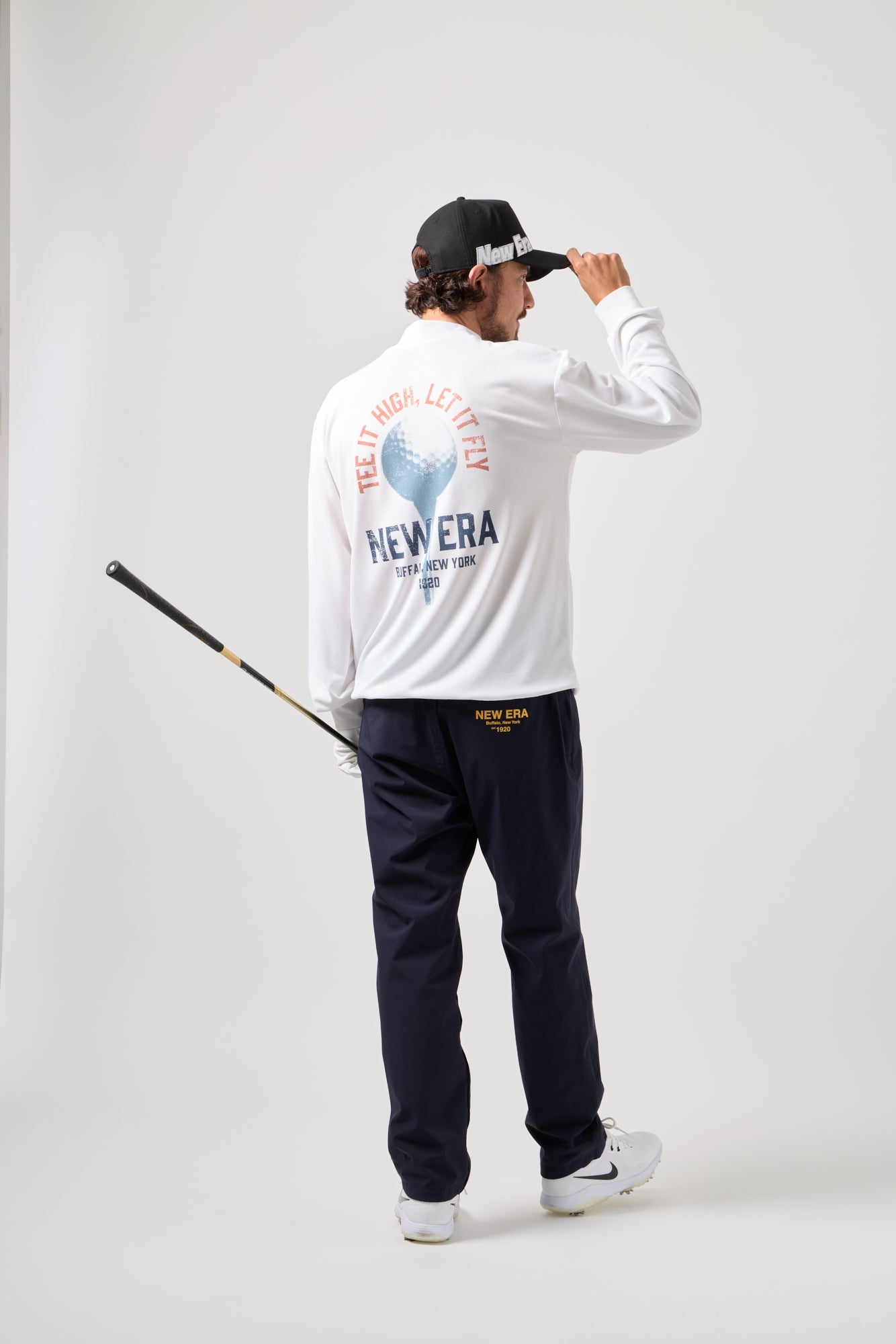 土日限定！値下げ！NEWERA ゴルフセットアップ 楽天市場】ニューエラ ゴルフ ウェア NEW ERA GOLF 長袖 黒 メンズ