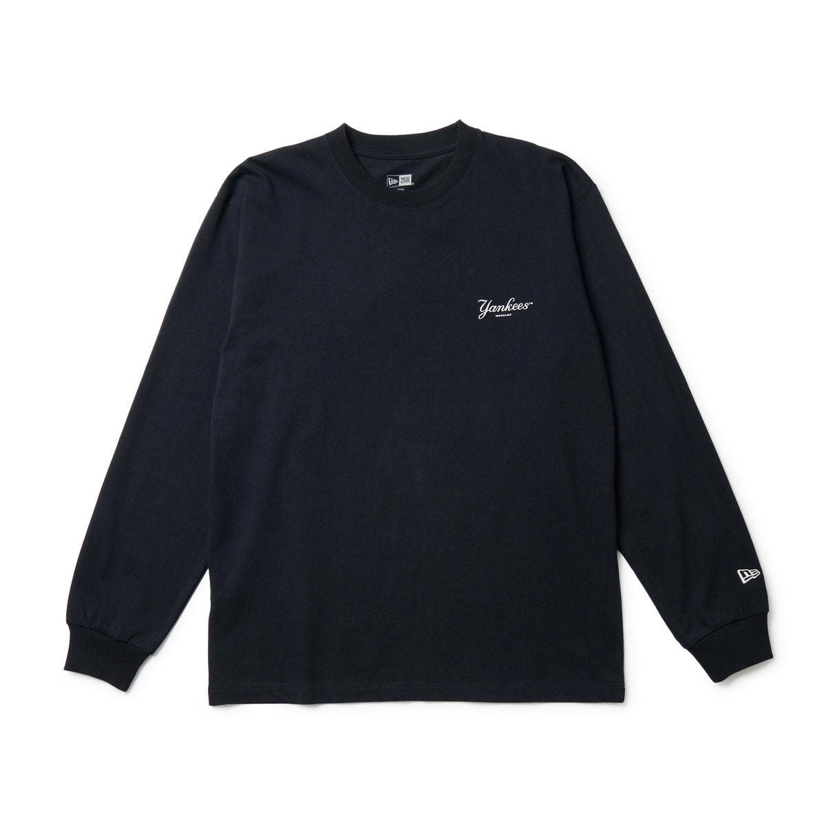 長袖 コットン Tシャツ ニューヨーク・ヤンキース ネイビー