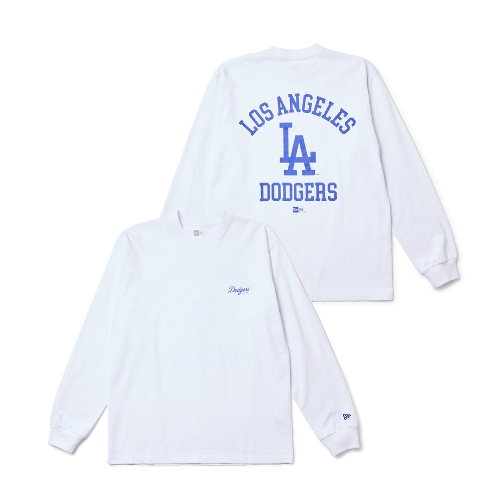 長袖 コットン Tシャツ ロサンゼルス・ドジャース ホワイト