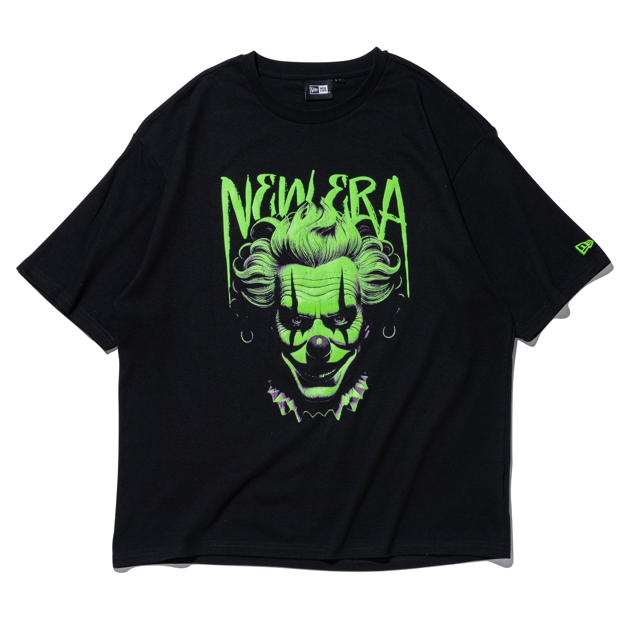 半袖 オーバーサイズド コットン Tシャツ Clown ブHalloween ラック