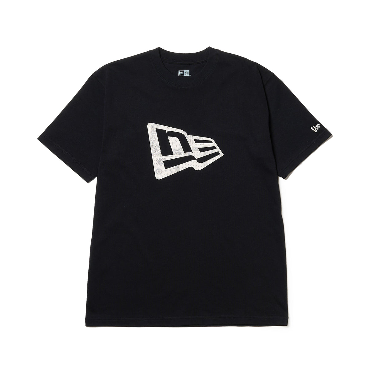 半袖Tシャツ★ニューエラ★夏流行 プライマリーロゴ BLACK 半袖 エコサイクル コットン Tシャツ BLACK LABEL SS23 マルチ
